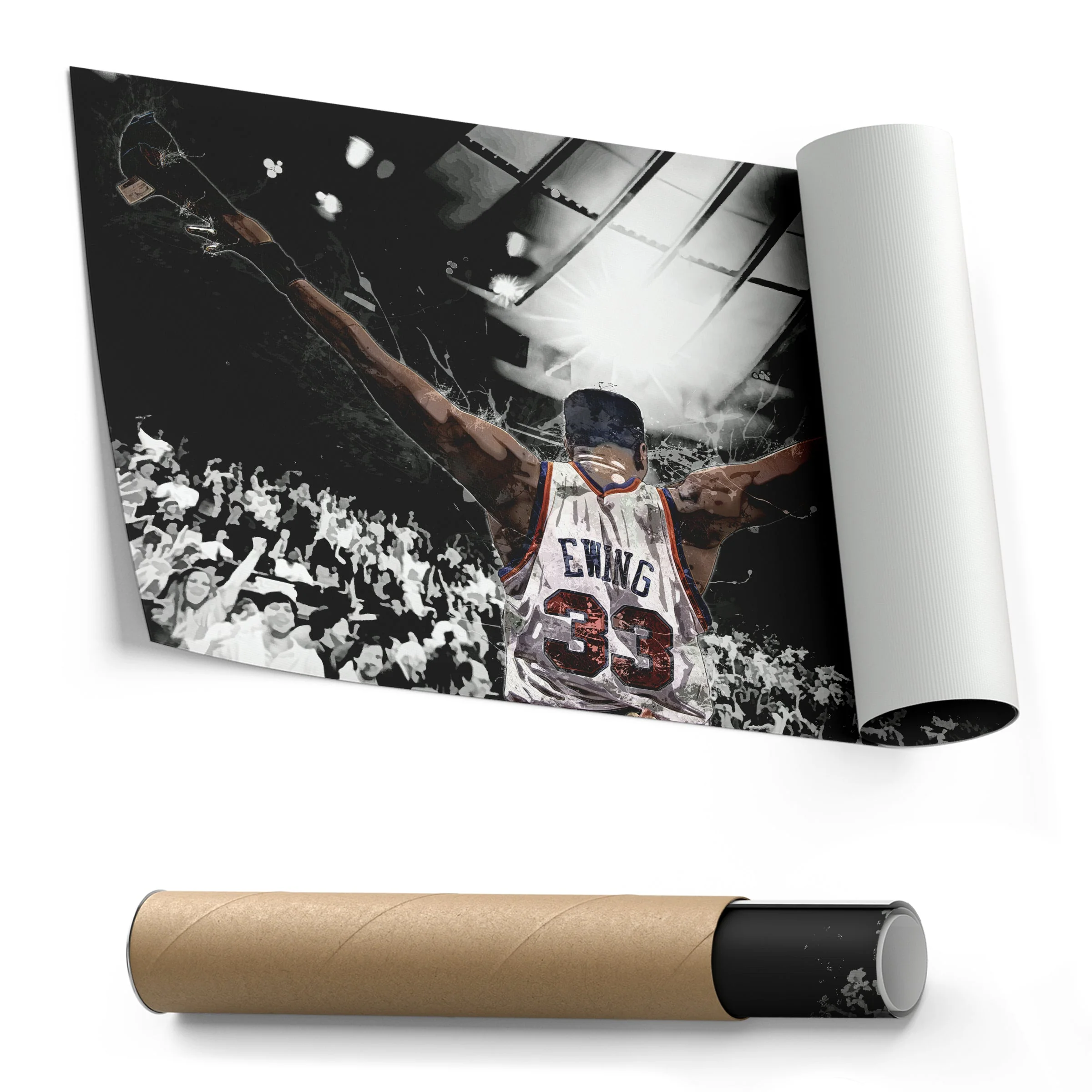 Patrick Ewing Canvas Art – Knicks Basketball Wall Decor - Image 8
