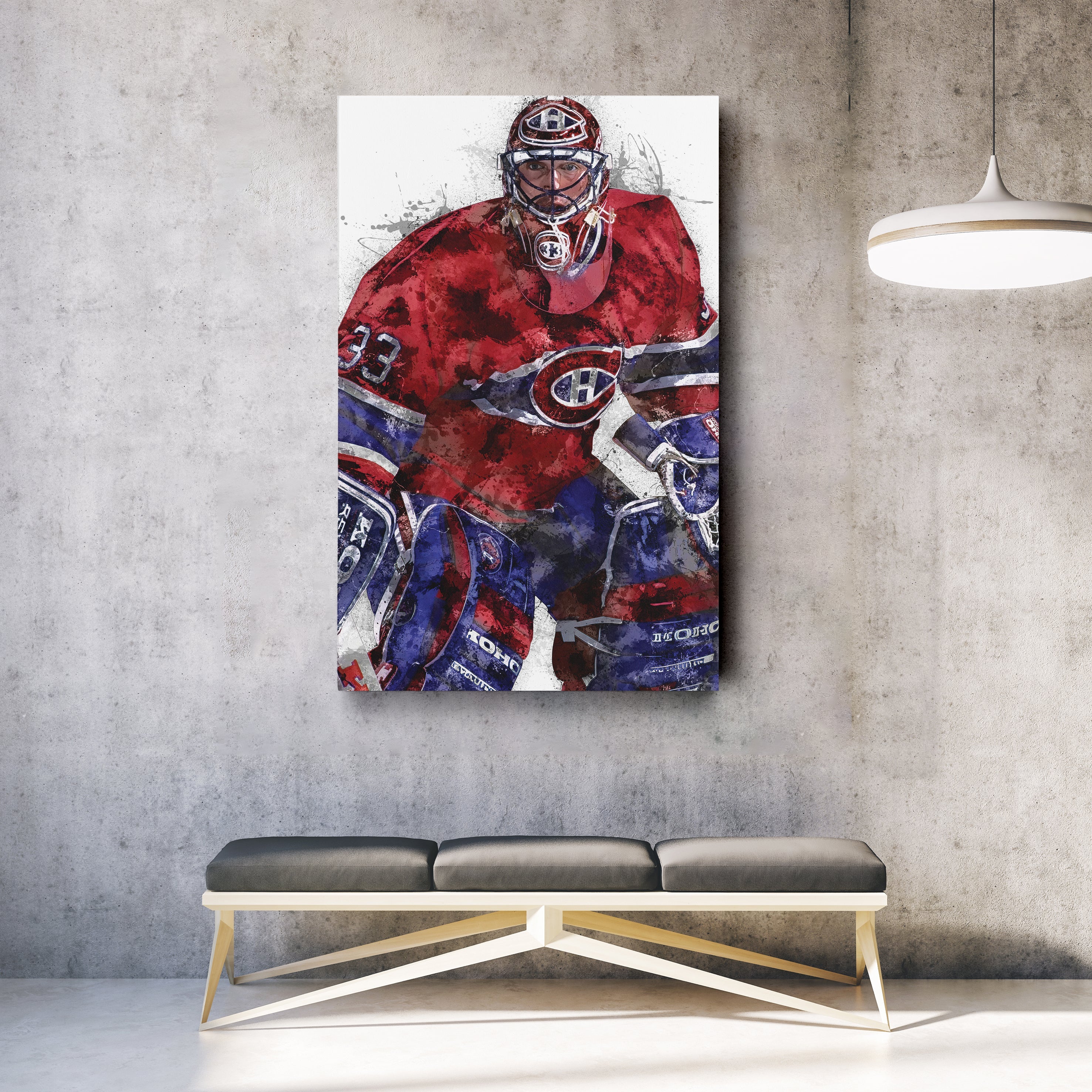 Patrick Roy Canvas Art – Montreal Canadiens Wall Decor - Image 2