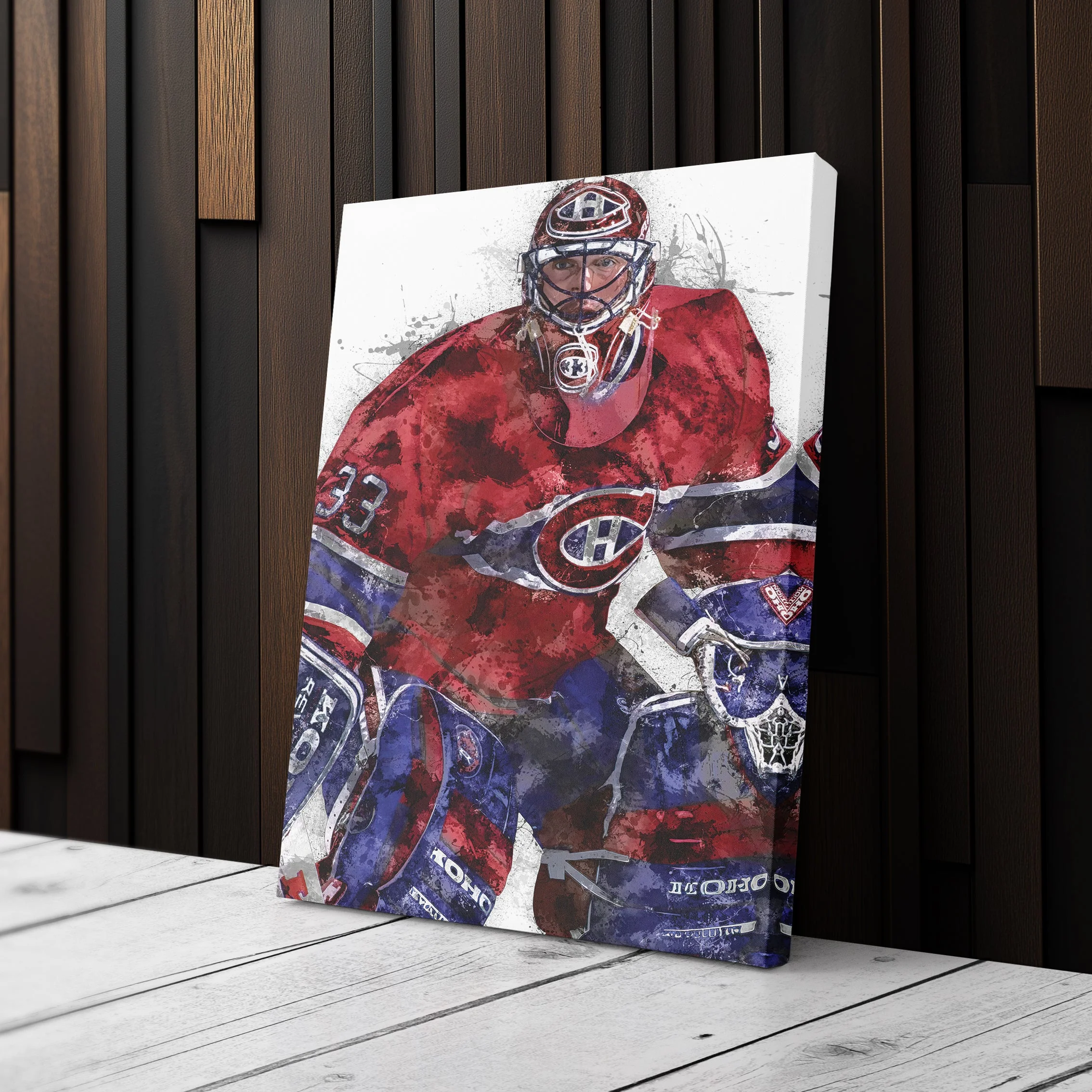 Patrick Roy Canvas Art – Montreal Canadiens Wall Decor - Image 3
