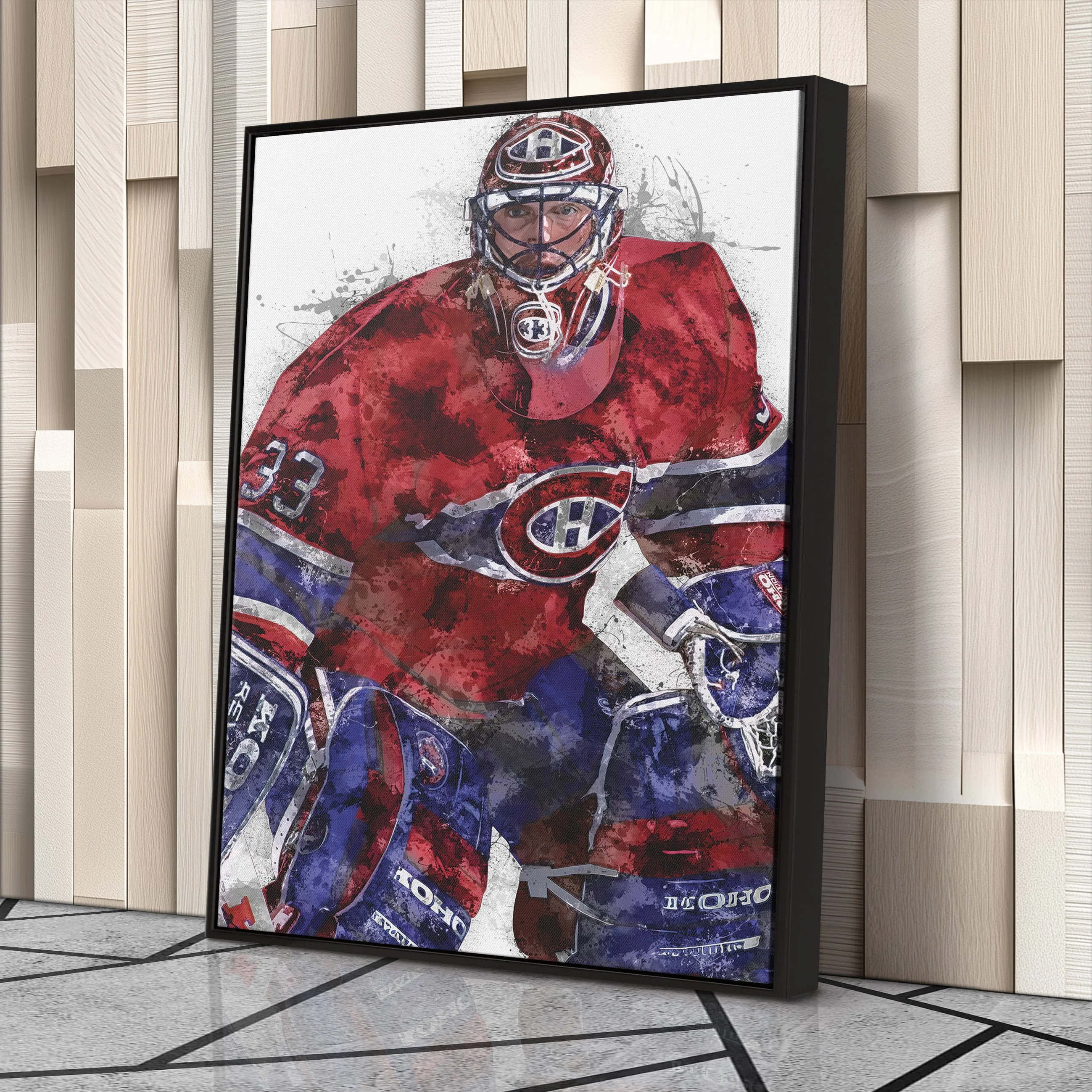 Patrick Roy Canvas Art – Montreal Canadiens Wall Decor - Image 4