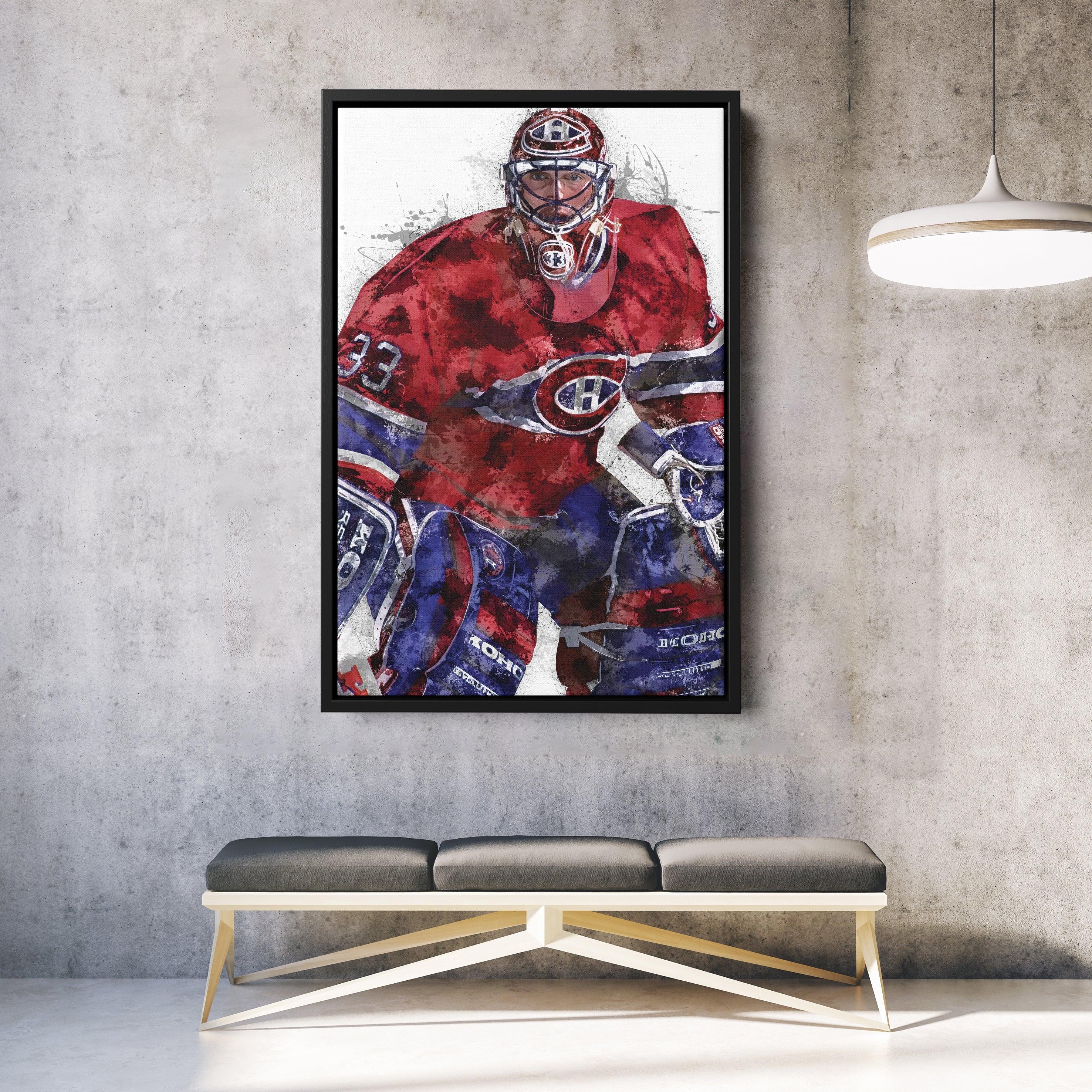 Patrick Roy Canvas Art – Montreal Canadiens Wall Decor - Image 6
