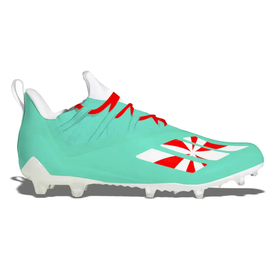 "Peppermint" Adidas Adizero 11.0 Football Cleats