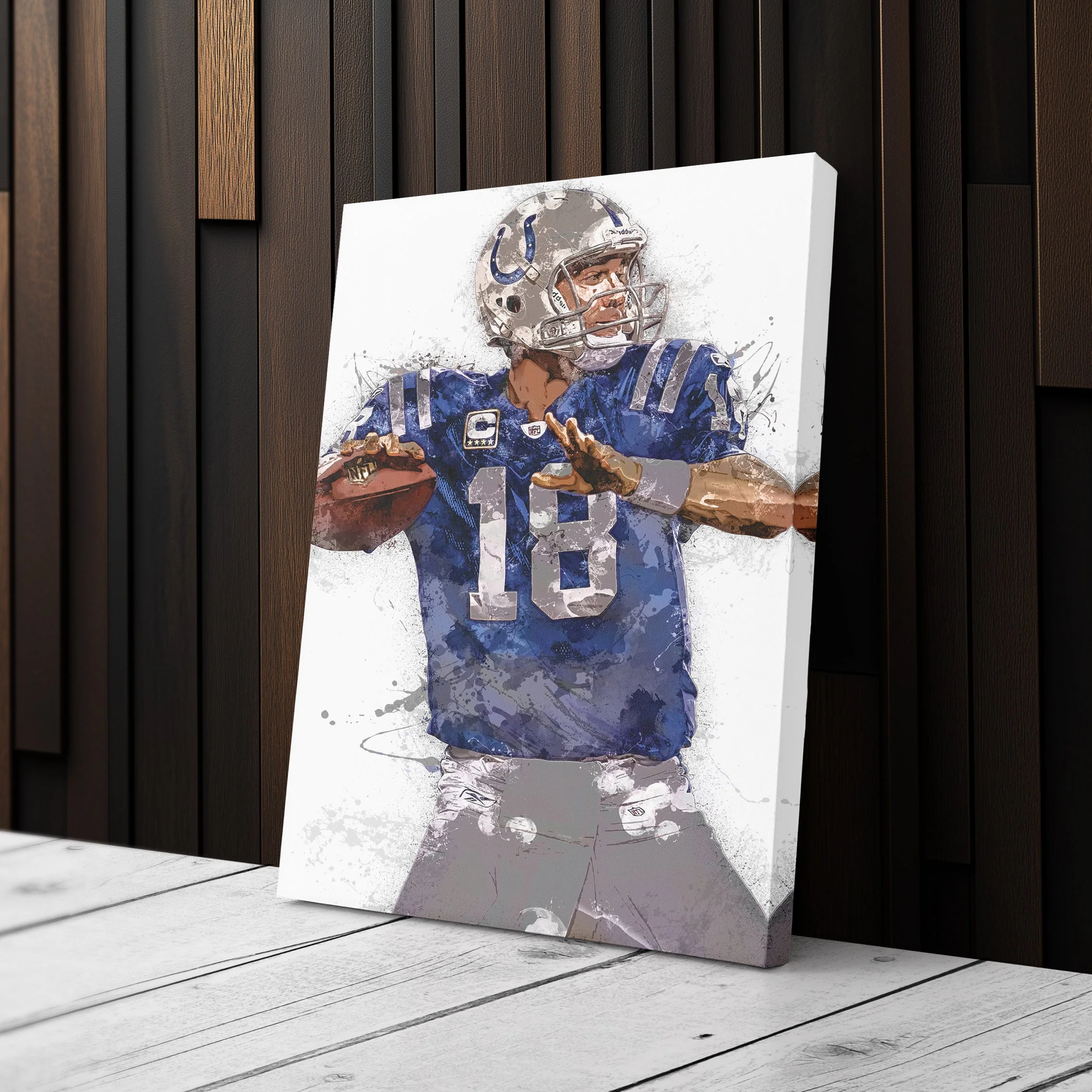 Peyton Manning Canvas Art – Indianapolis Colts Wall Decor - Image 3