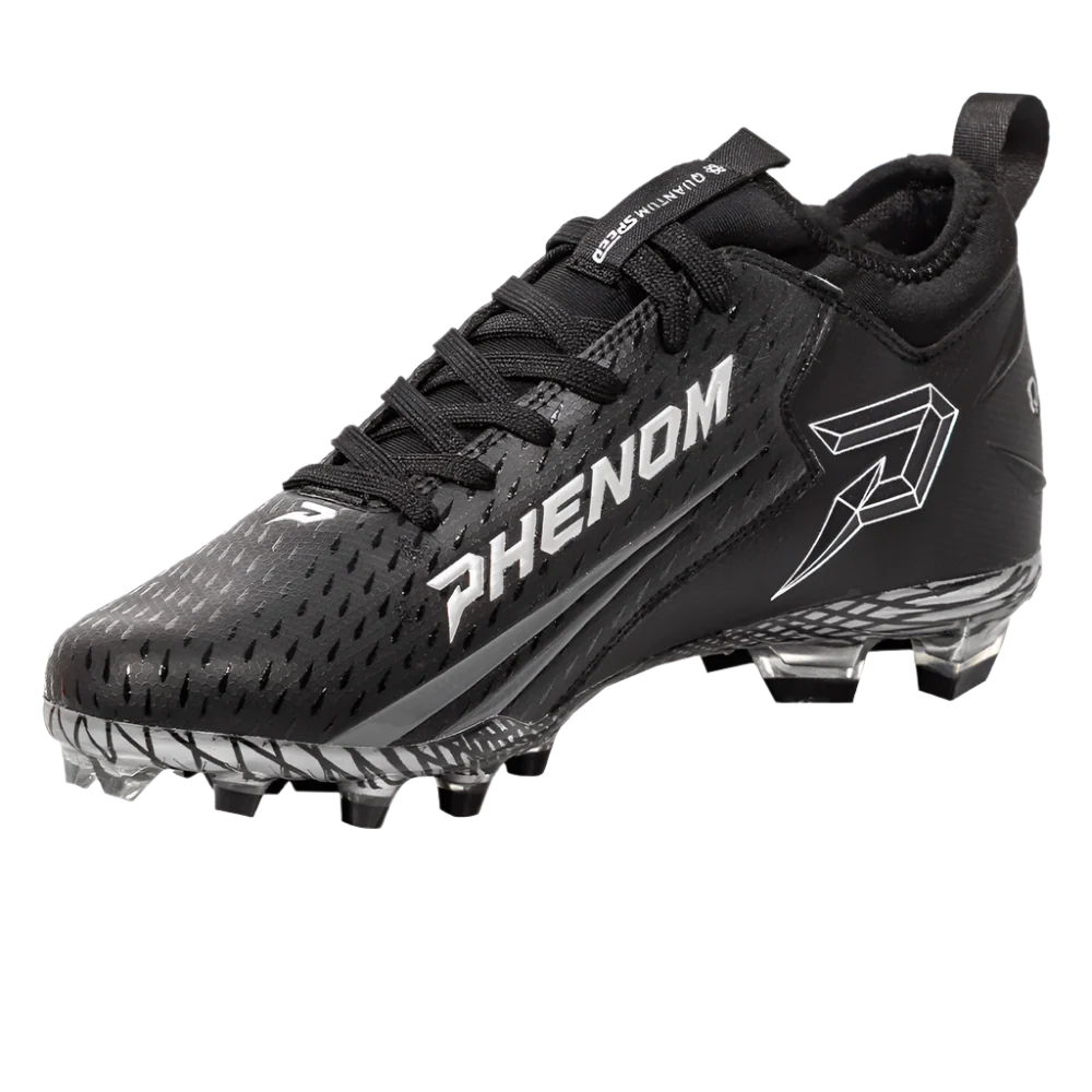 Phenom Elite Quantum Speed 2.0 Football Cleats - Team Colors - White or Black - Image 3