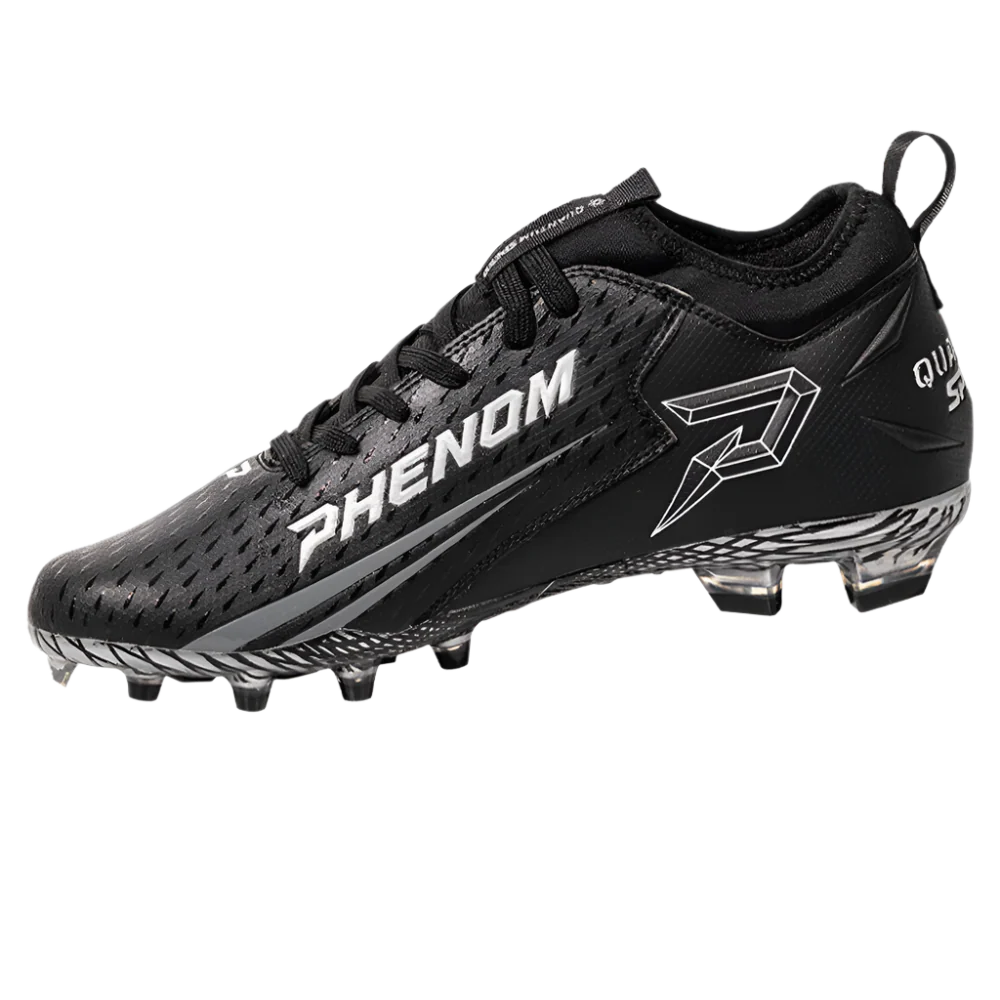 Phenom Elite Quantum Speed 2.0 Football Cleats - Team Colors - White or Black - Image 4