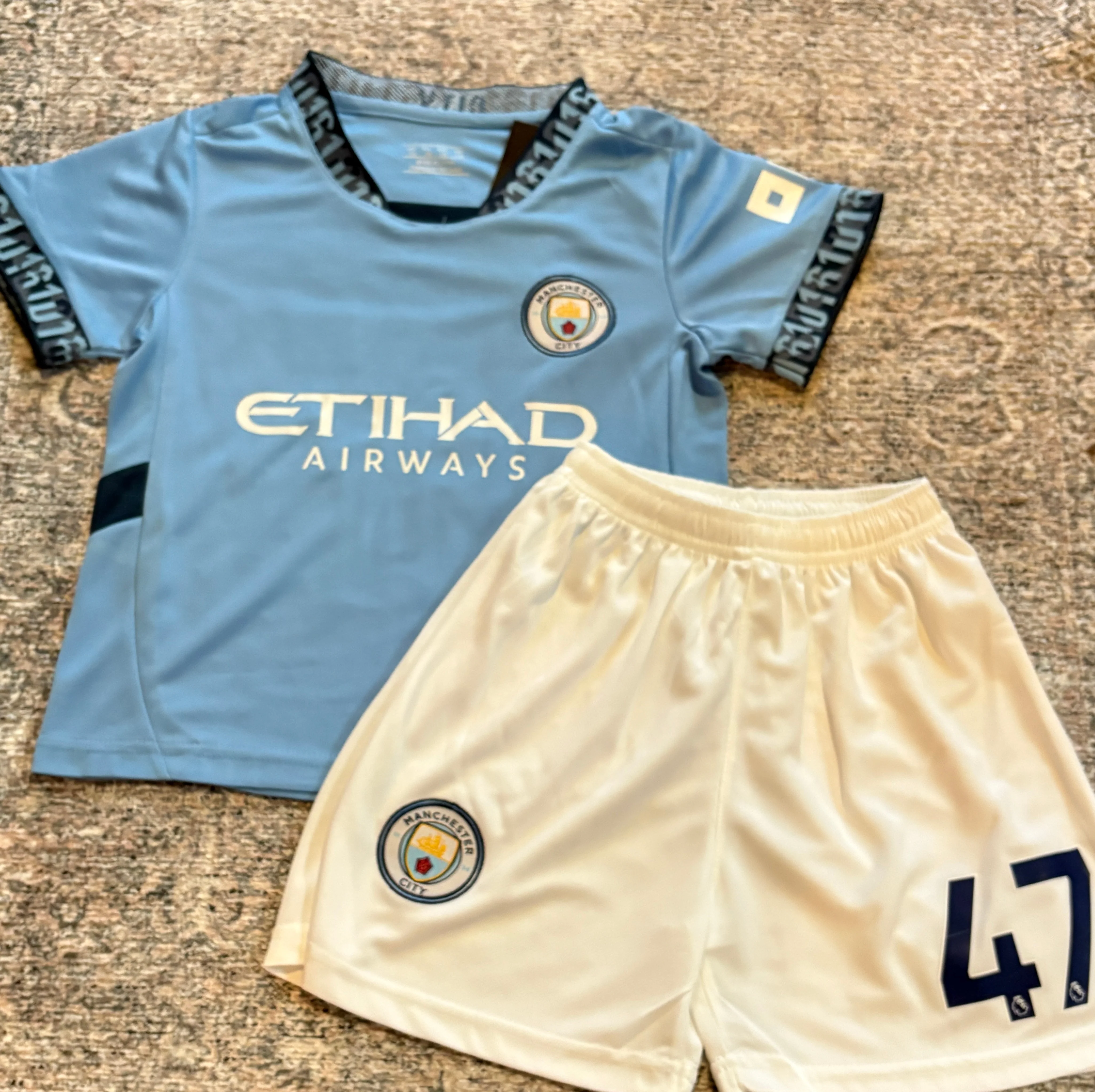 Phil Foden Kids Soccer Jersey Manchester City Youth Toddler - Image 6