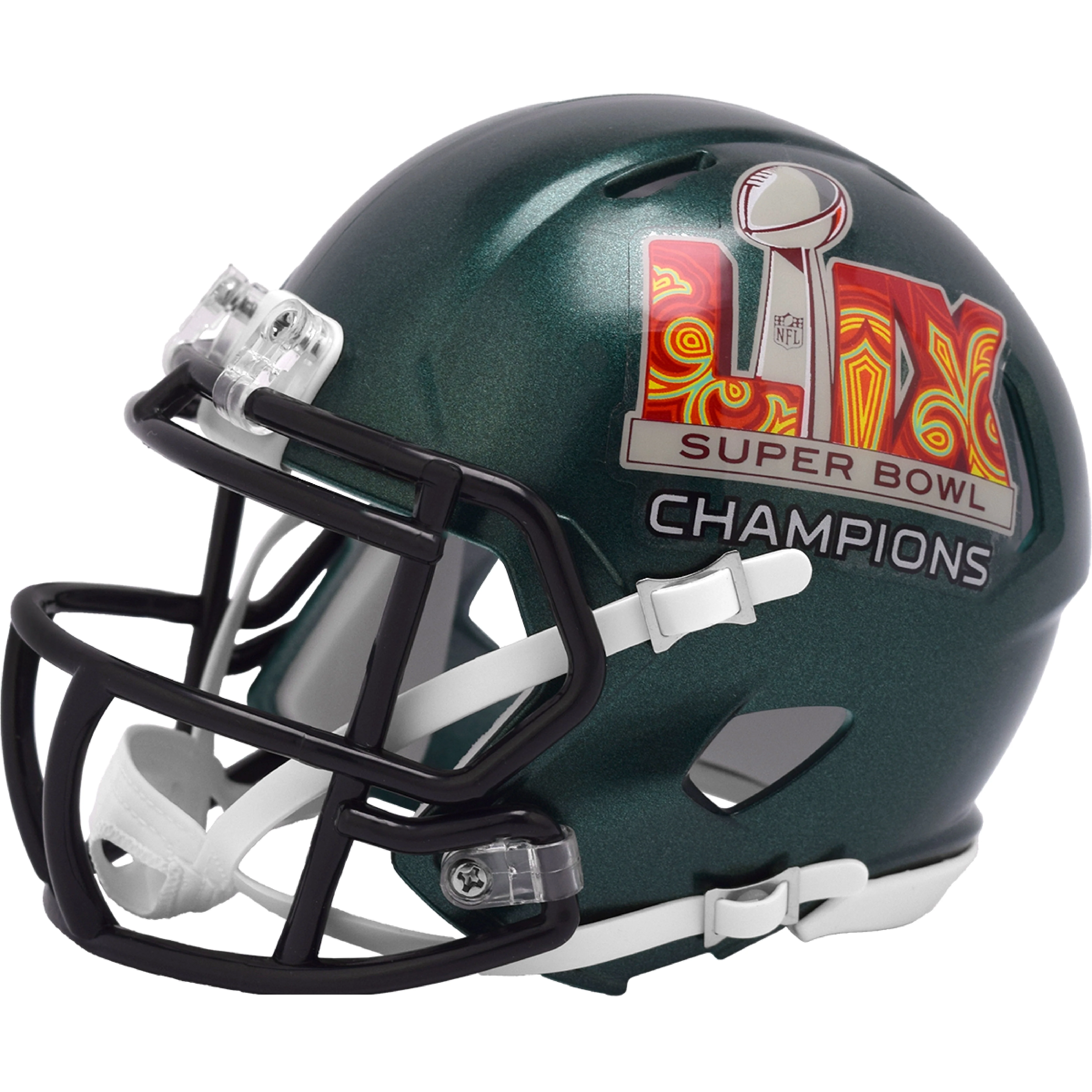 Philadelphia Eagles 2025 Champs Speed Mini Football Helmet - Image 2