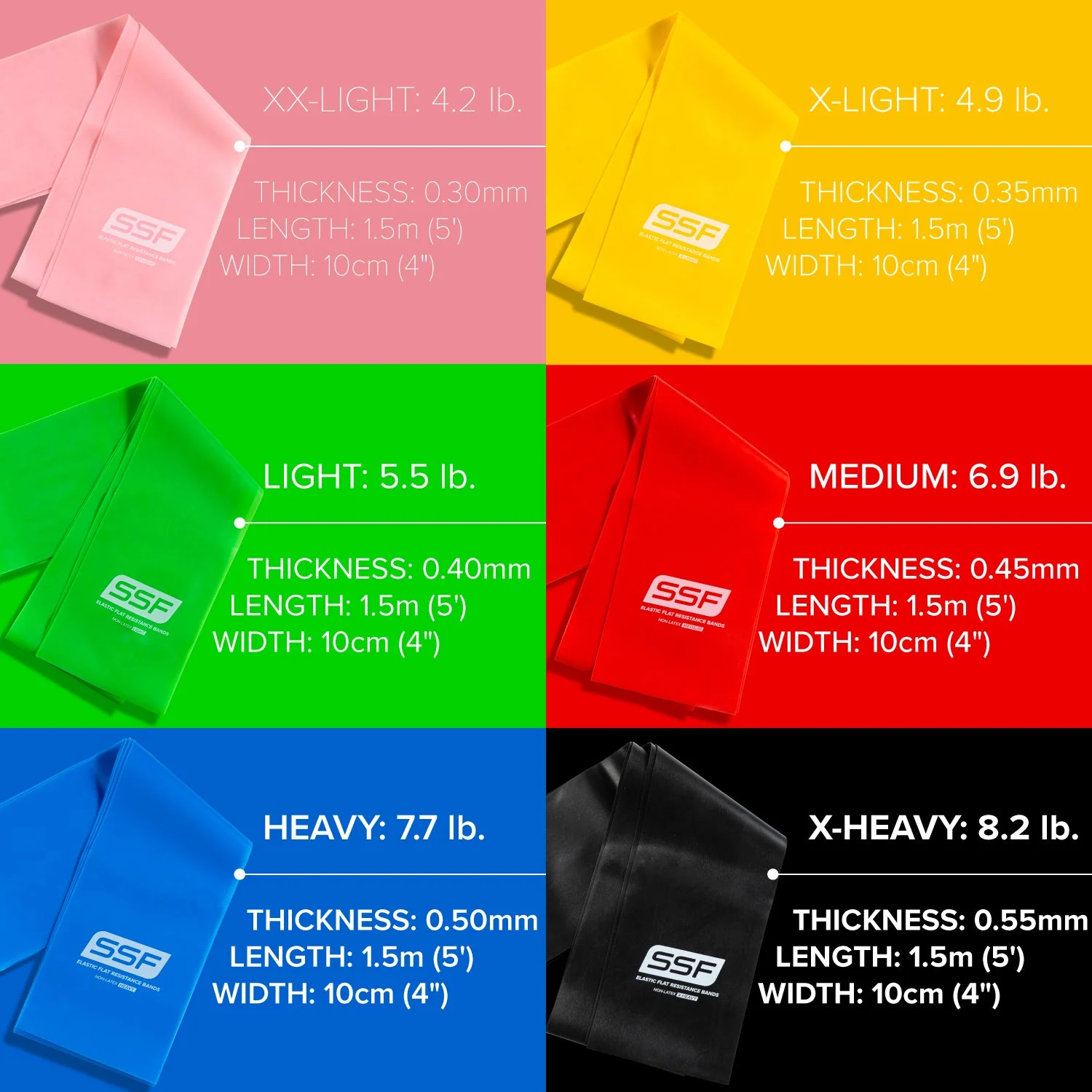 Physical Therapy Exercise Bands (4" x 5') - Image 33