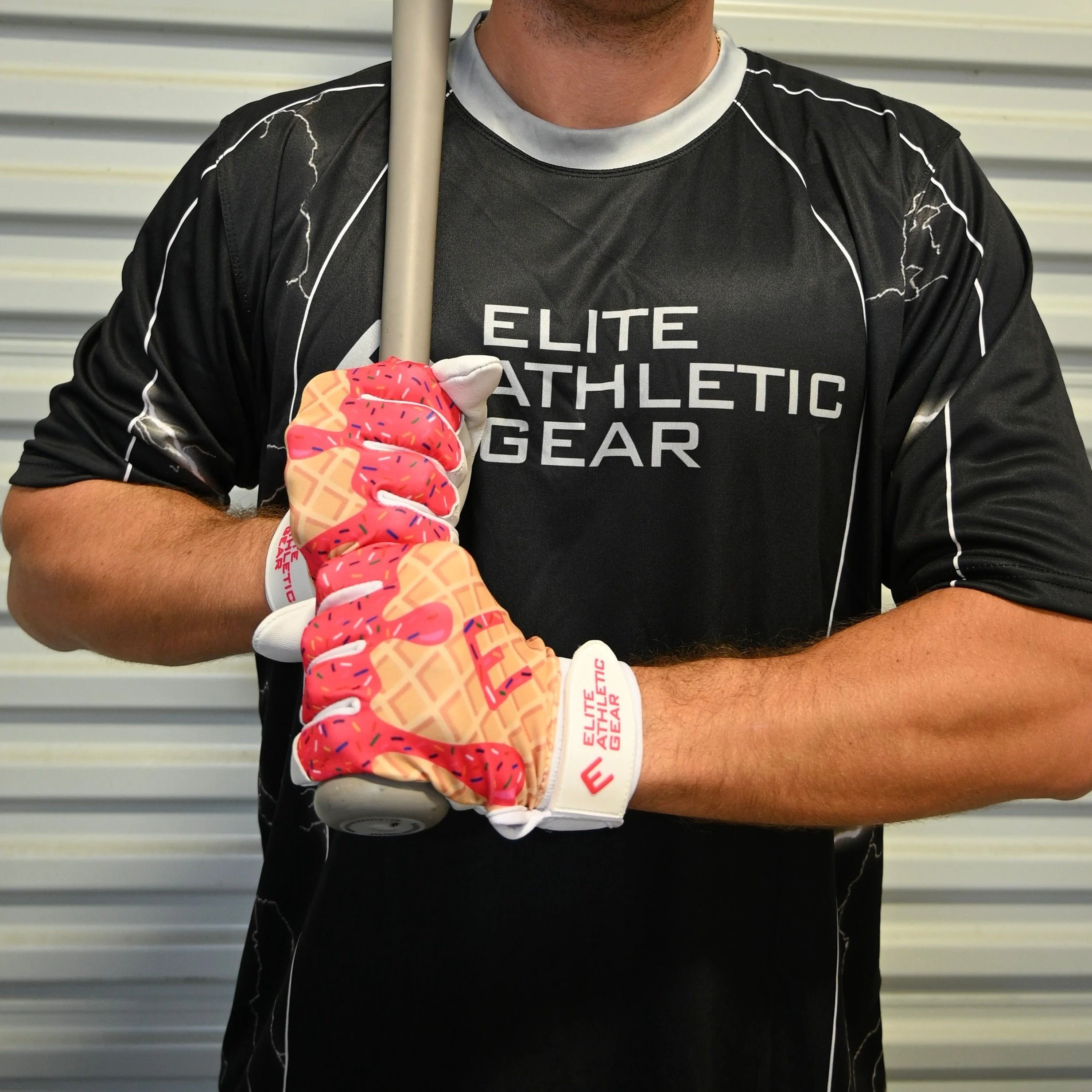 Pink Ice Cream Batting Gloves - Image 2