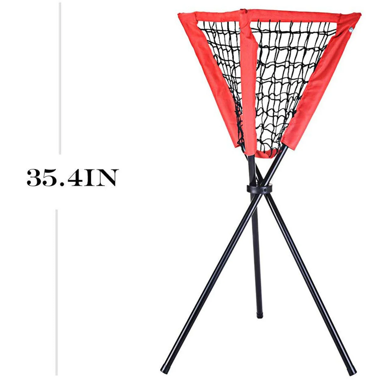 Portable Batting Movable Baseball & Softball Practice Ball Caddy Stands Foldable Pyramid Baseball Net Stand Training Softball net Tennis Ball - Image 5