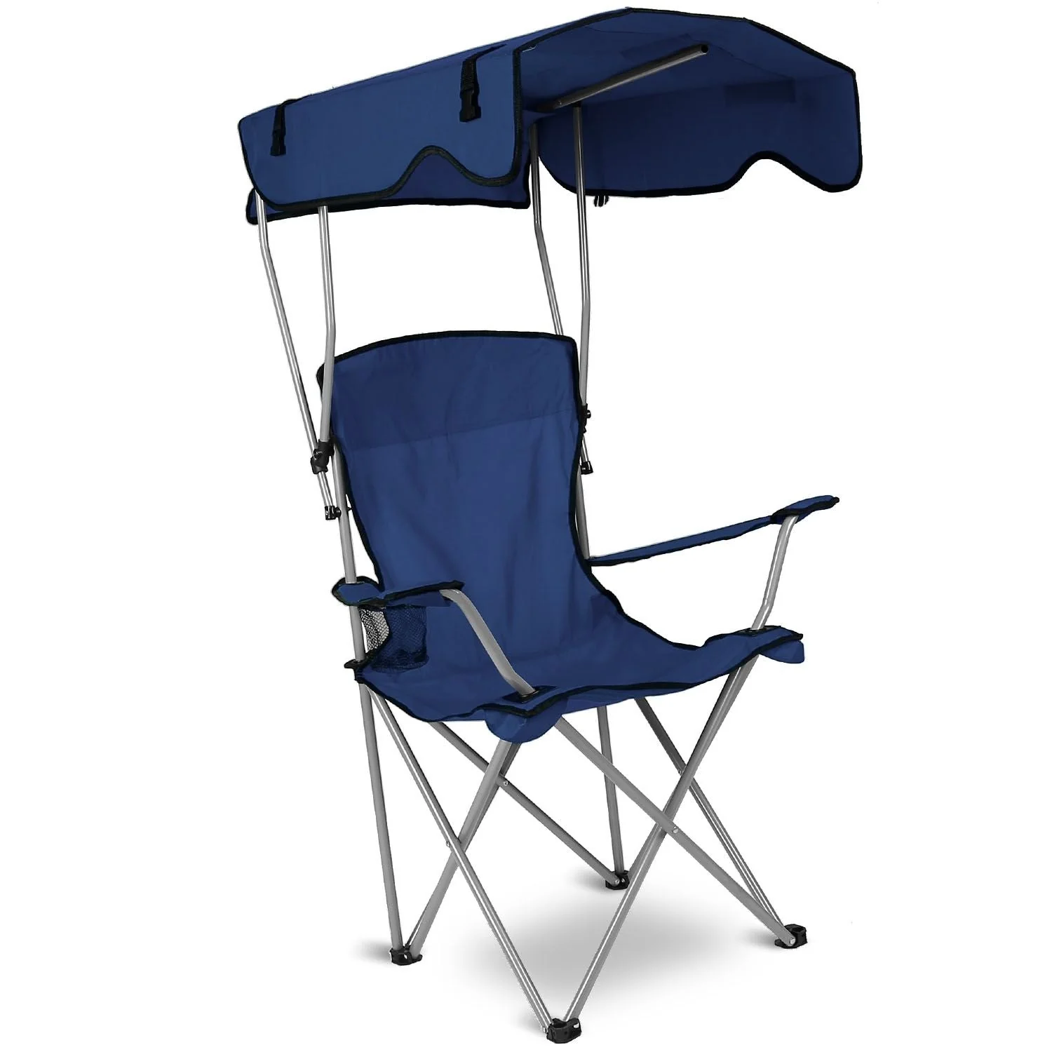 Portable Camping Chair with Adjustable Sunshade Canopy - Image 25