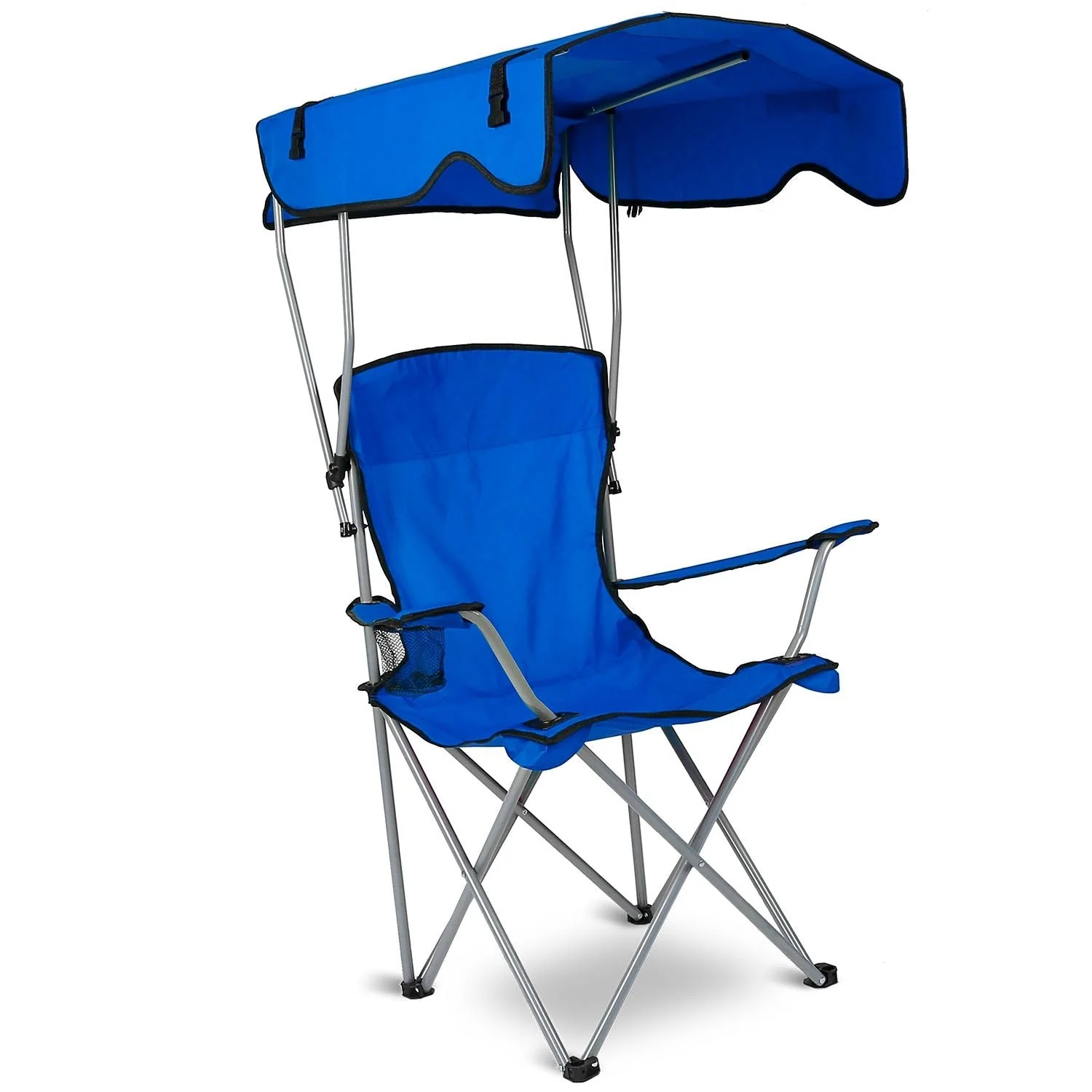 Portable Camping Chair with Adjustable Sunshade Canopy - Image 9