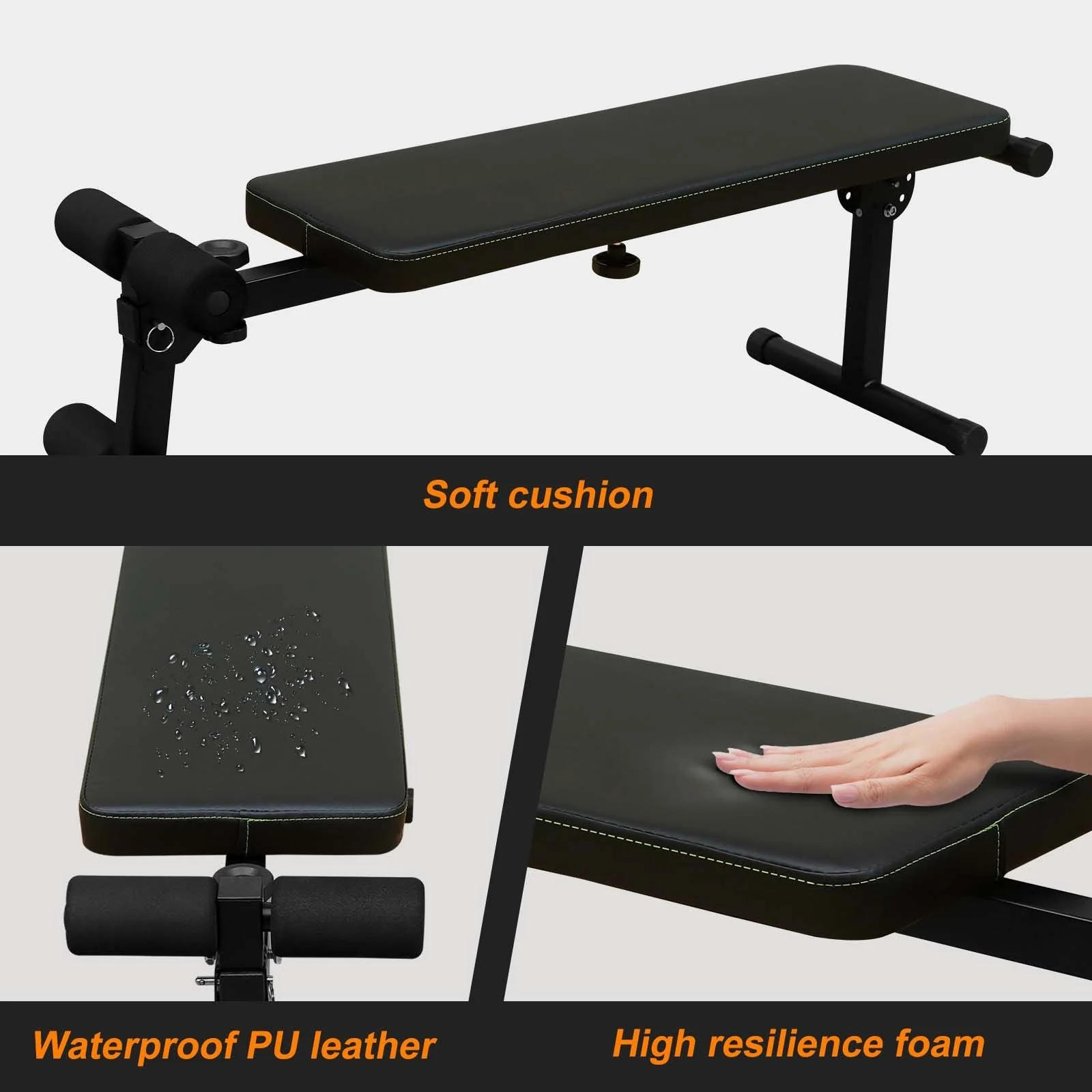 Power Tower with Bench Pull Up Tower Bar Dip Station Adjustable Height Dip Stand Heavy Duty Multi-Function Fitness Rack - Image 7