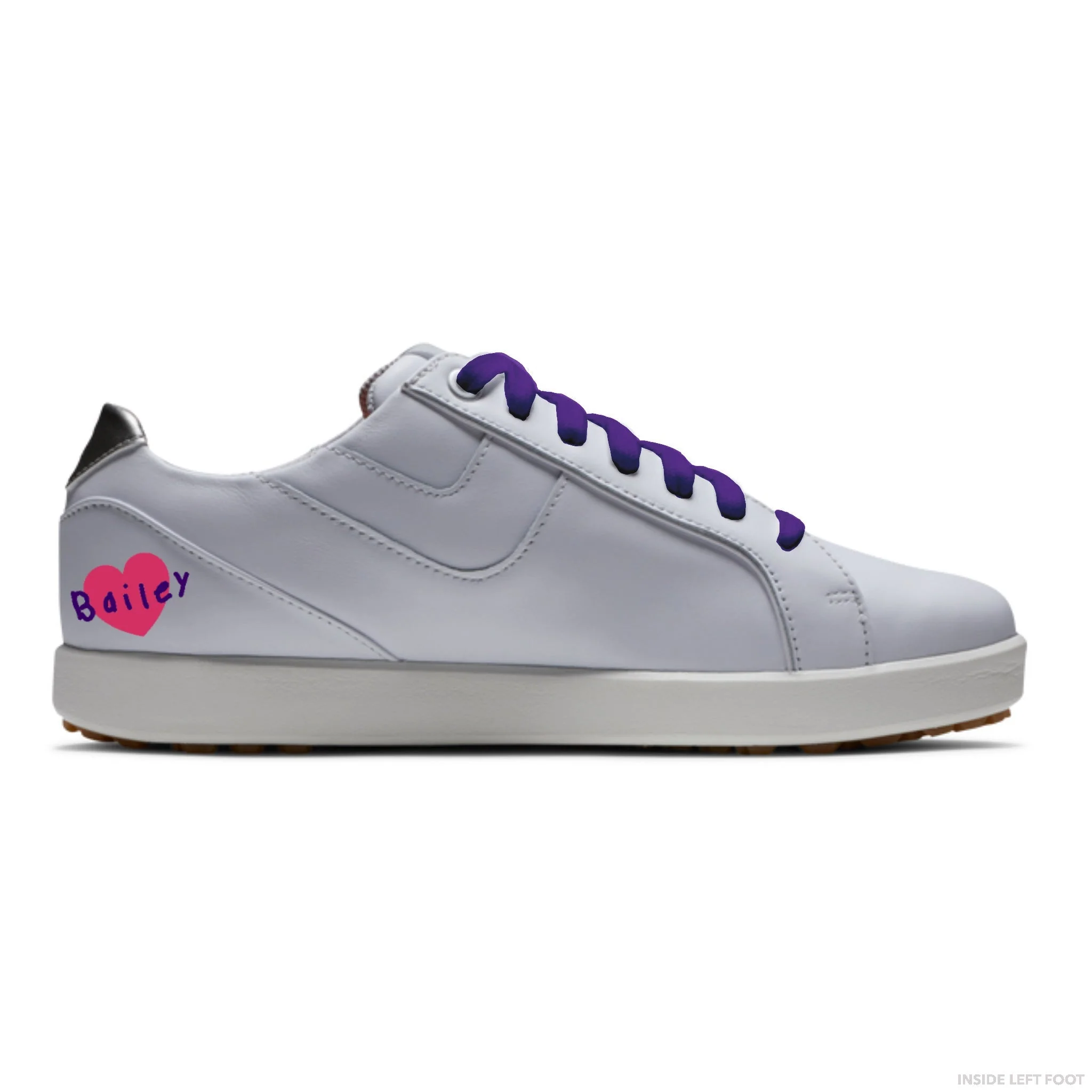 "Purple Eagle Shoes For St. Jude" FootJoy Links Women's Shoes - Image 4
