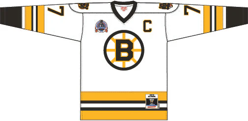 Ray Bourque Boston Bruins Mitchell & Ness Captain Patch Blue Line Jersey - Image 2