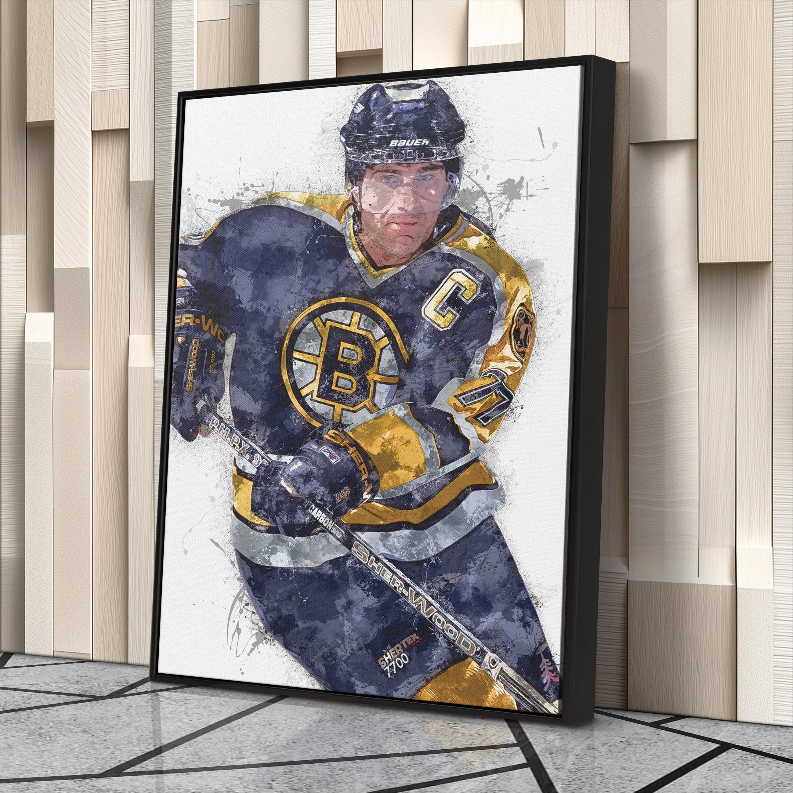 Boston Bruins Ray Bourque Canvas Wall Decor - Image 4