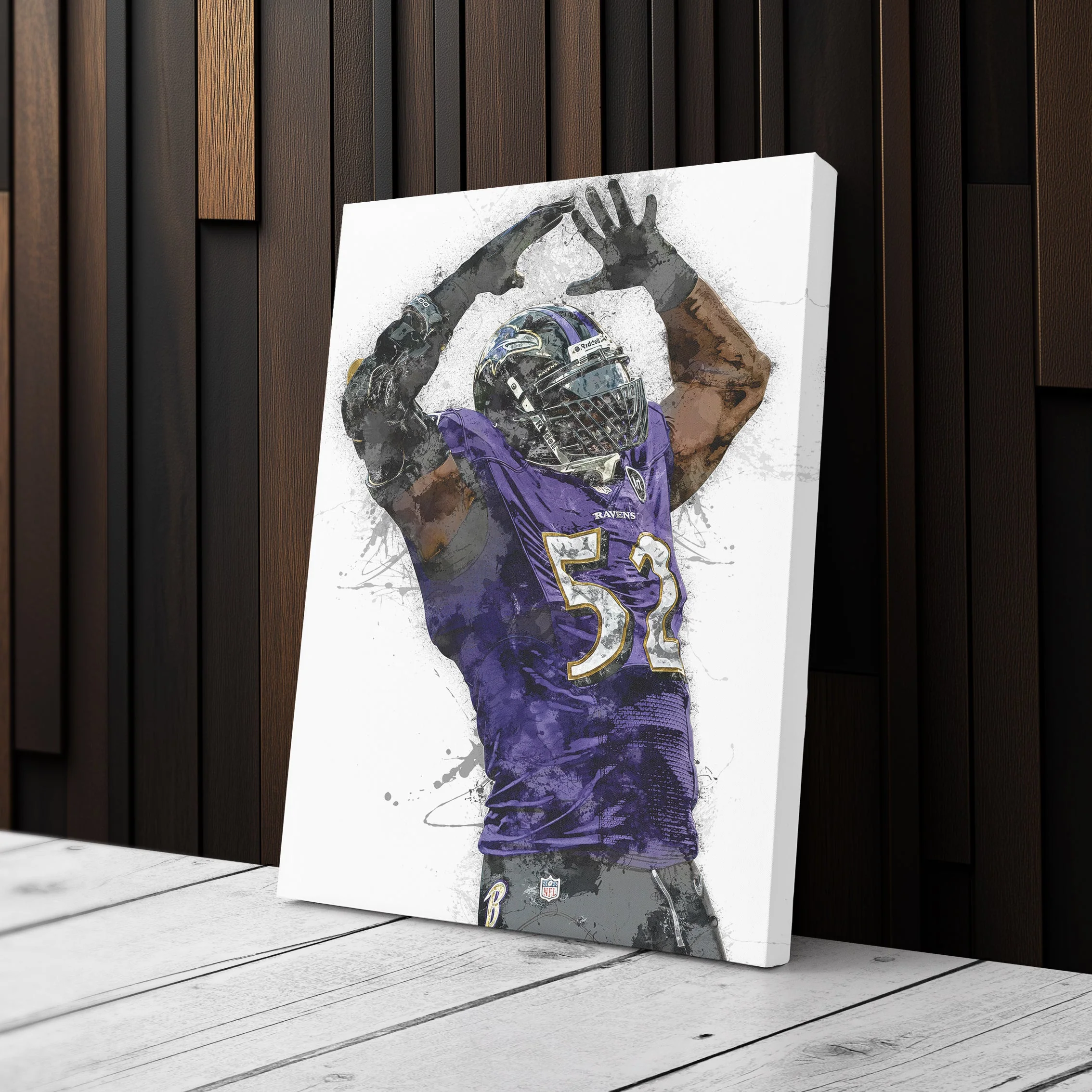 Ray Lewis Wall Art - Baltimore Ravens NFL Wall Decor - Image 3