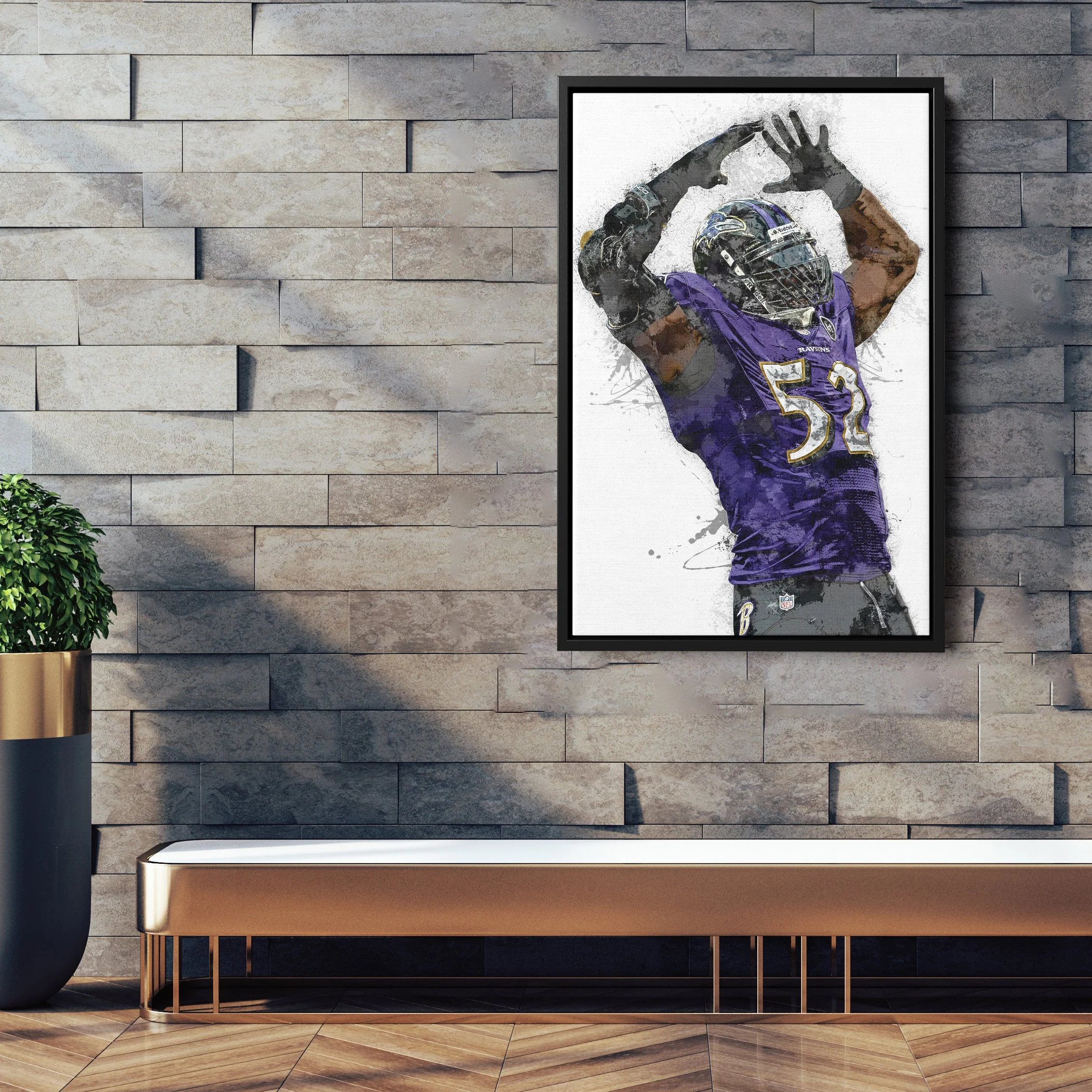 Ray Lewis Wall Art - Baltimore Ravens NFL Wall Decor - Image 6