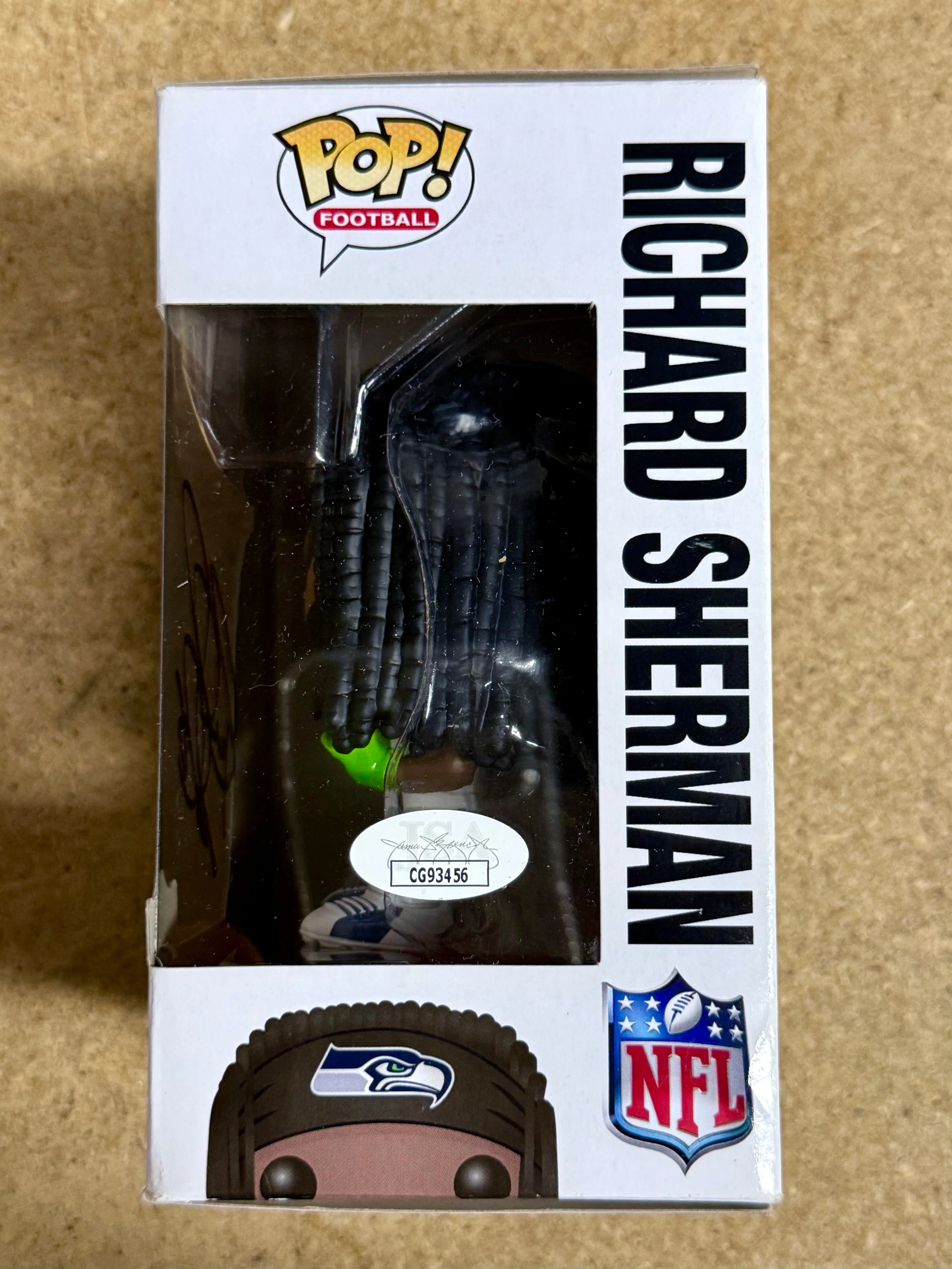 Richard Sherman Signed NFL Seattle Seahawks Vaulted Funko POP! #61 - Image 5