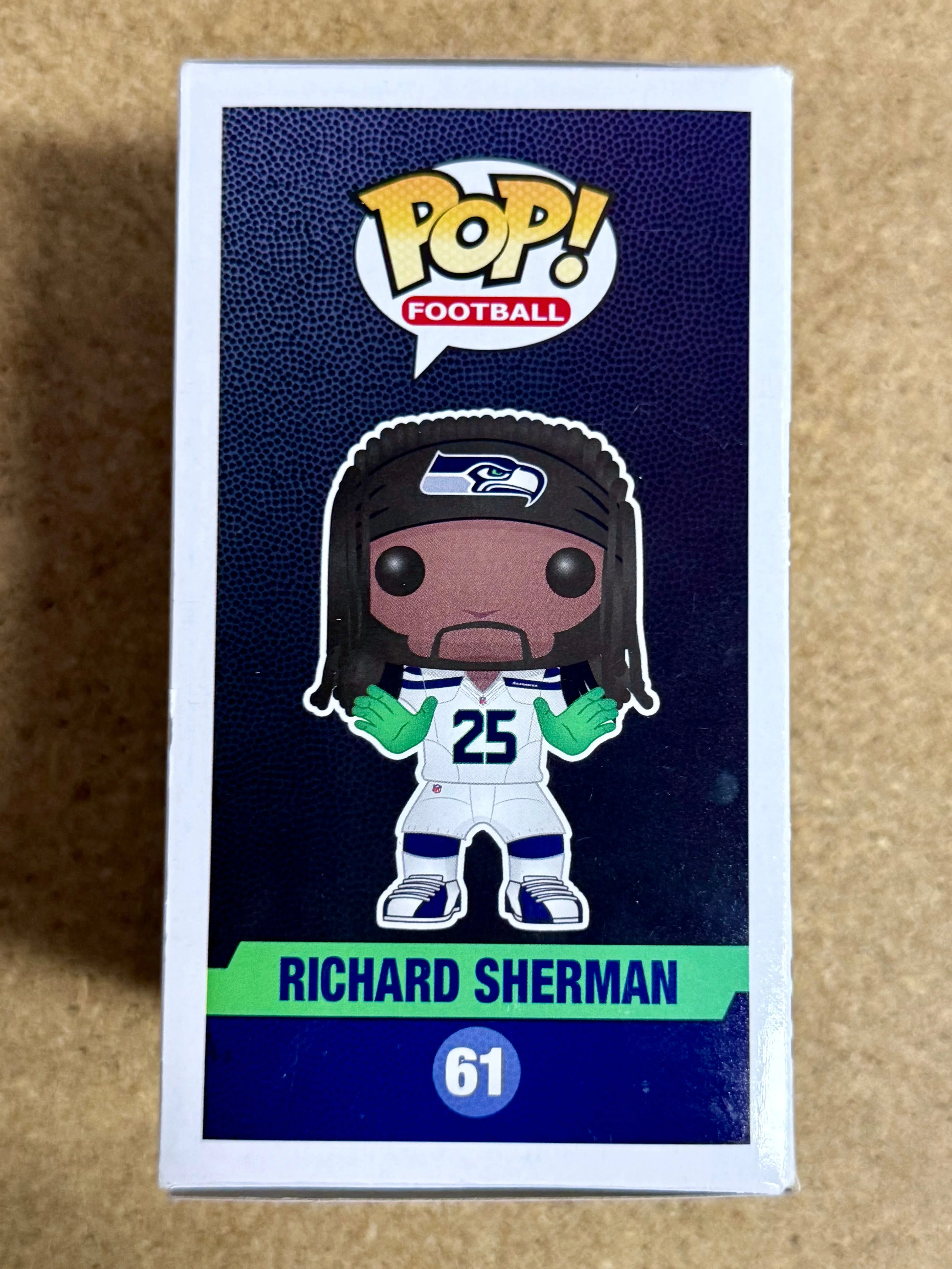 Richard Sherman Signed NFL Seattle Seahawks Vaulted Funko POP! #61 - Image 7