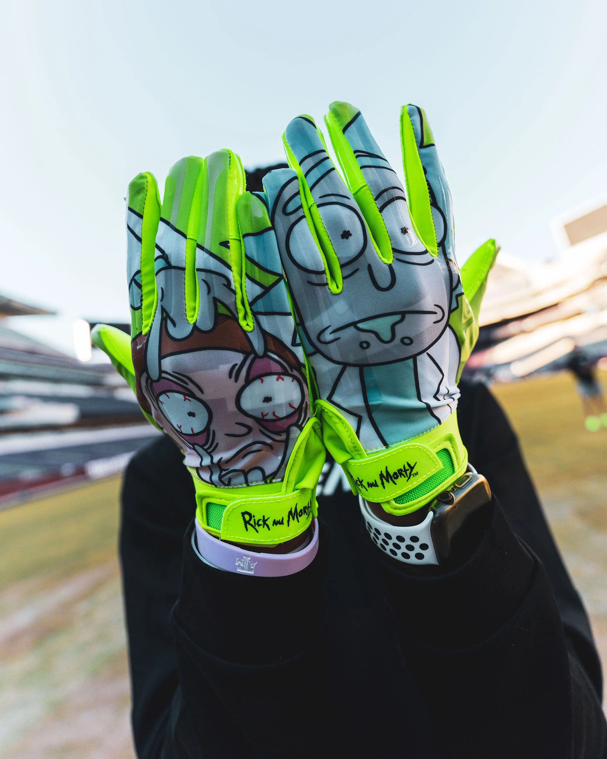 Rick and Morty Football Gloves - VPS1 by Phenom Elite - Image 5