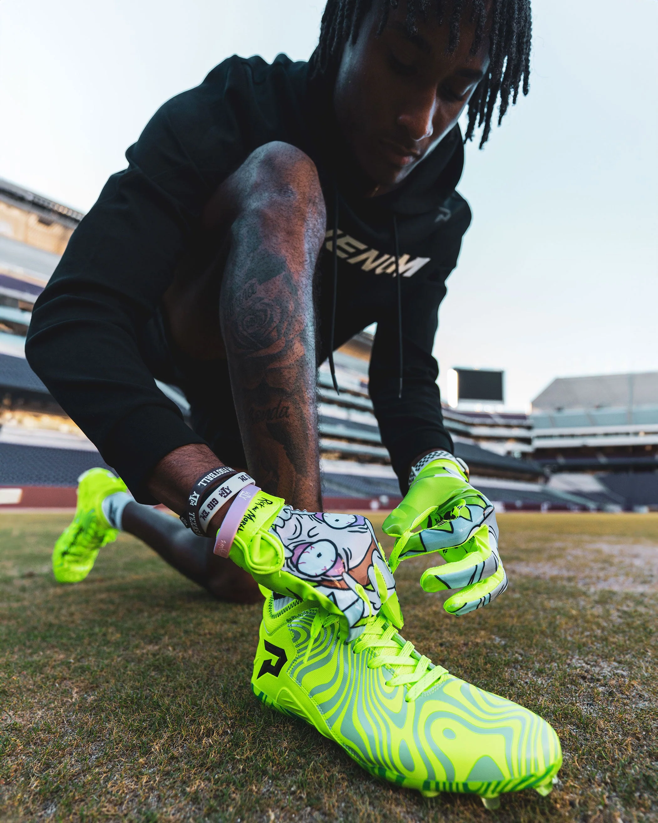 Rick and Morty Football Gloves - VPS1 by Phenom Elite - Image 7