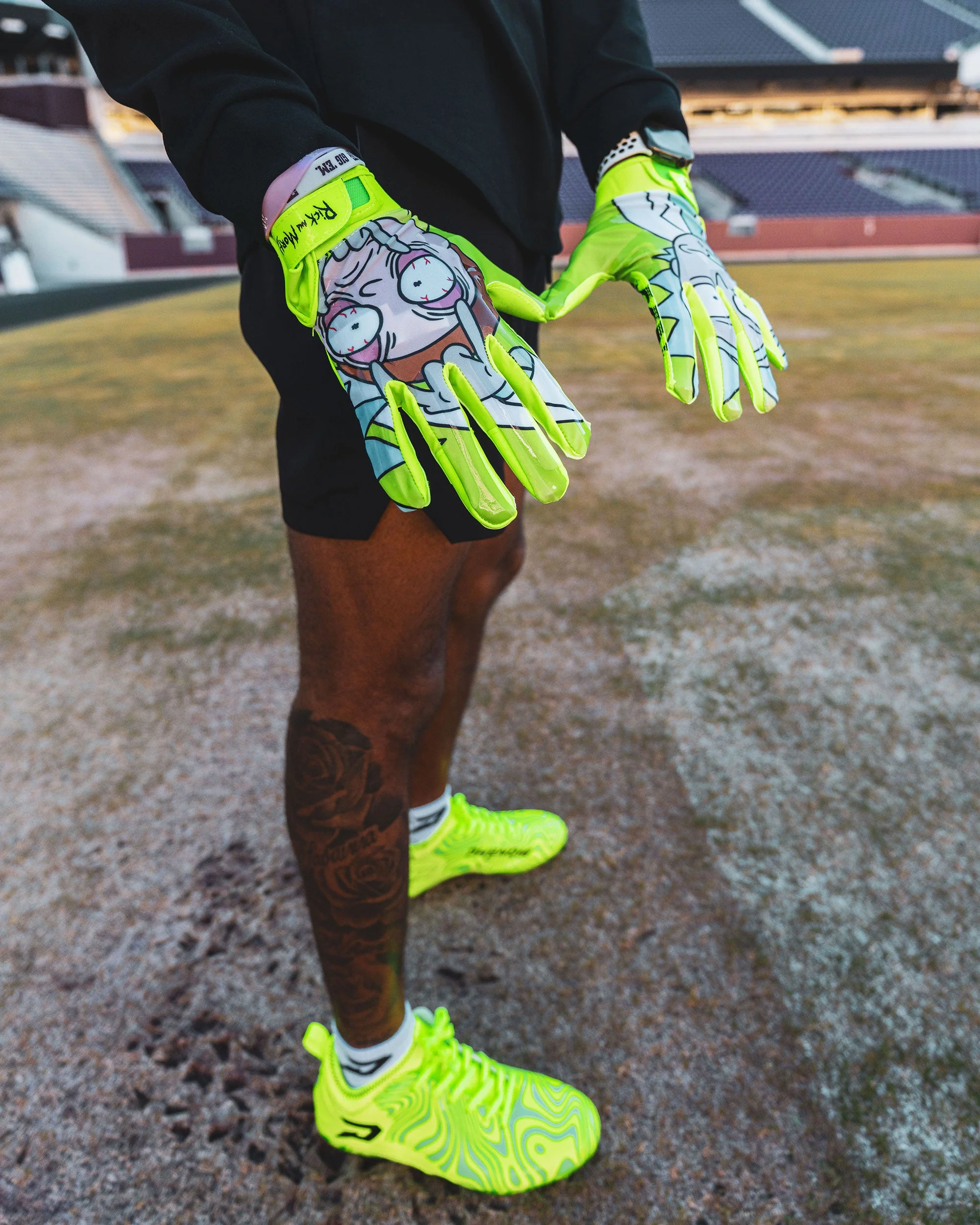 Rick and Morty Football Gloves - VPS1 by Phenom Elite - Image 8