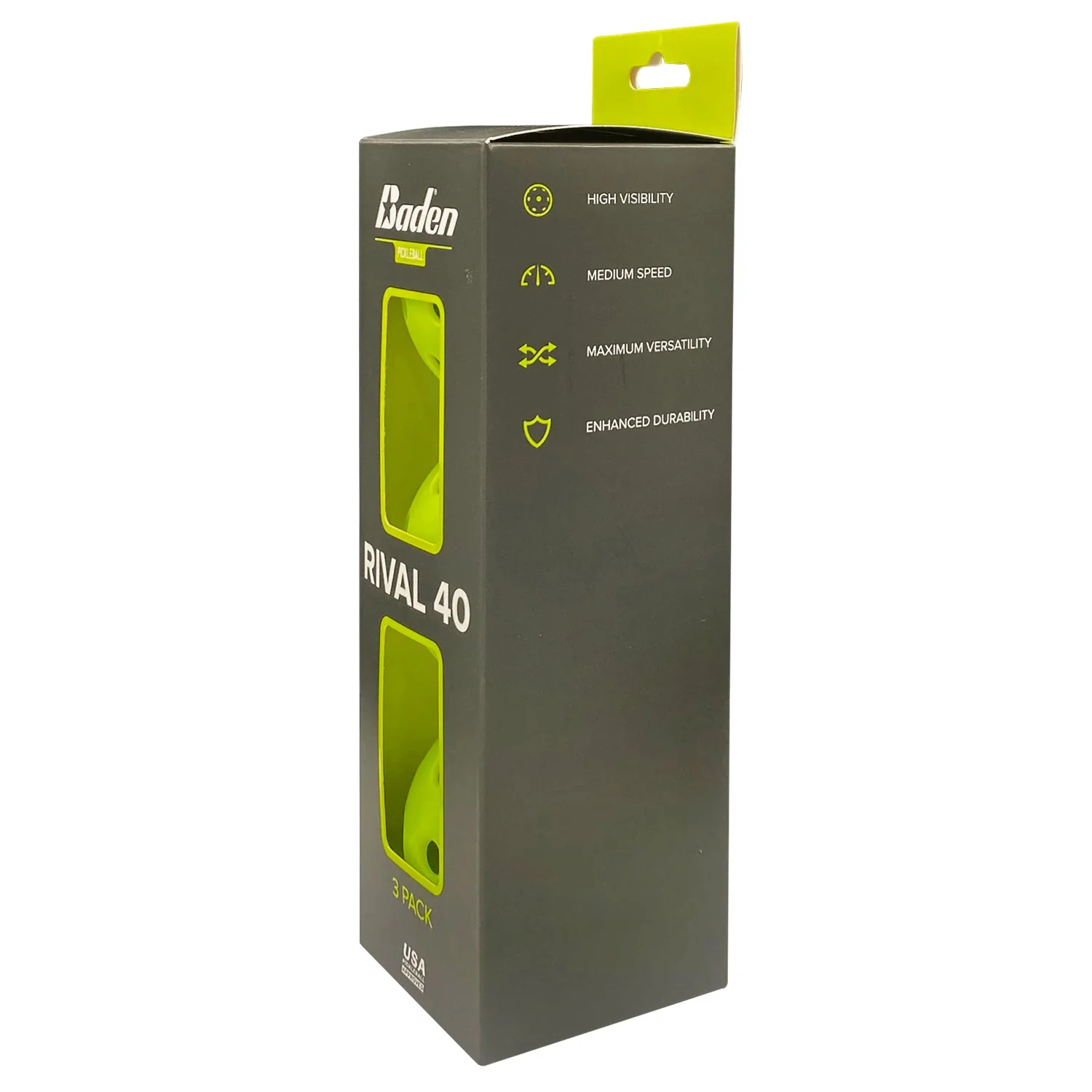Rival 40 Pickleball Balls 3-Pack - Image 10