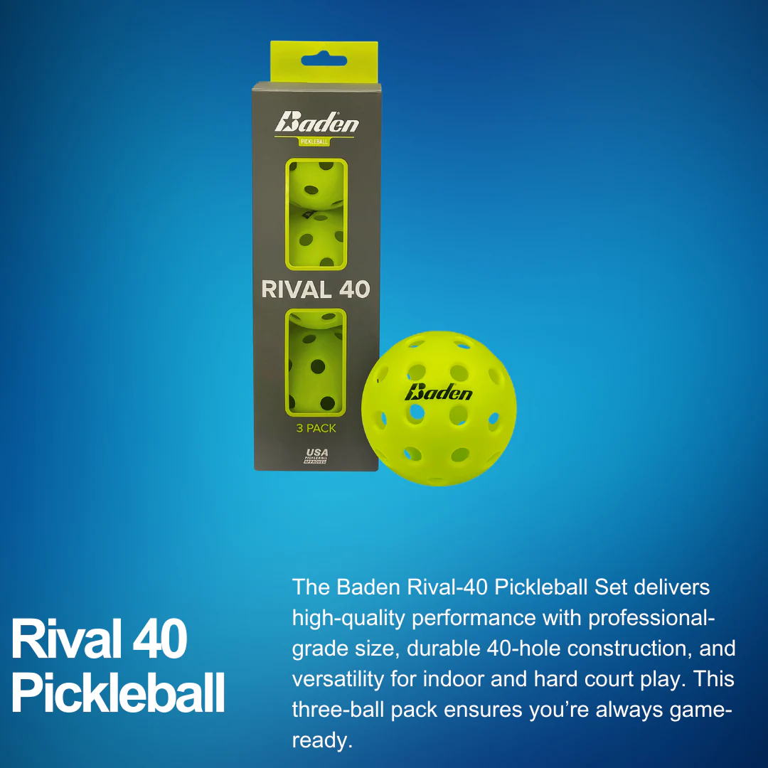 Rival 40 Pickleball Balls 3-Pack - Image 2