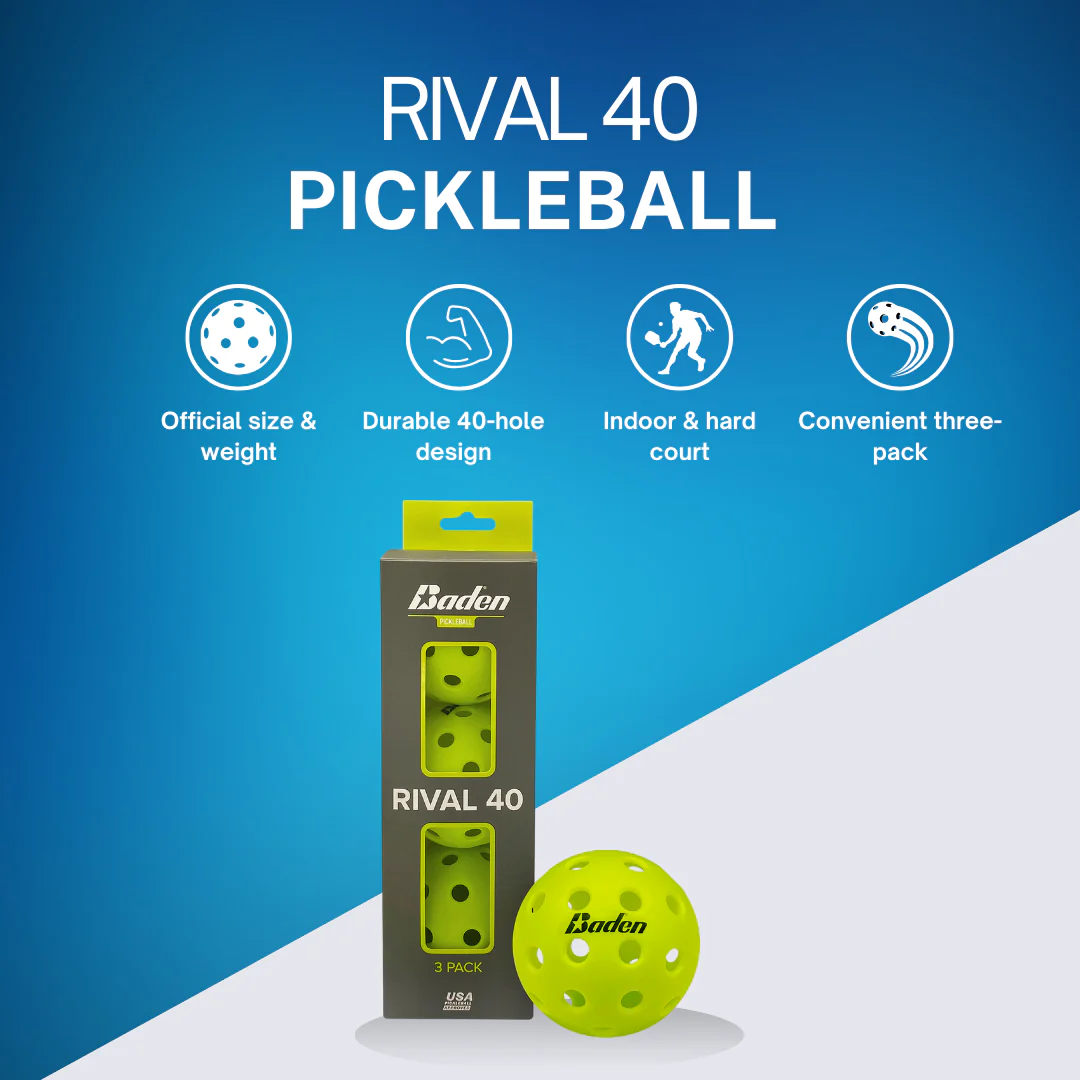 Rival 40 Pickleball Balls 3-Pack - Image 3