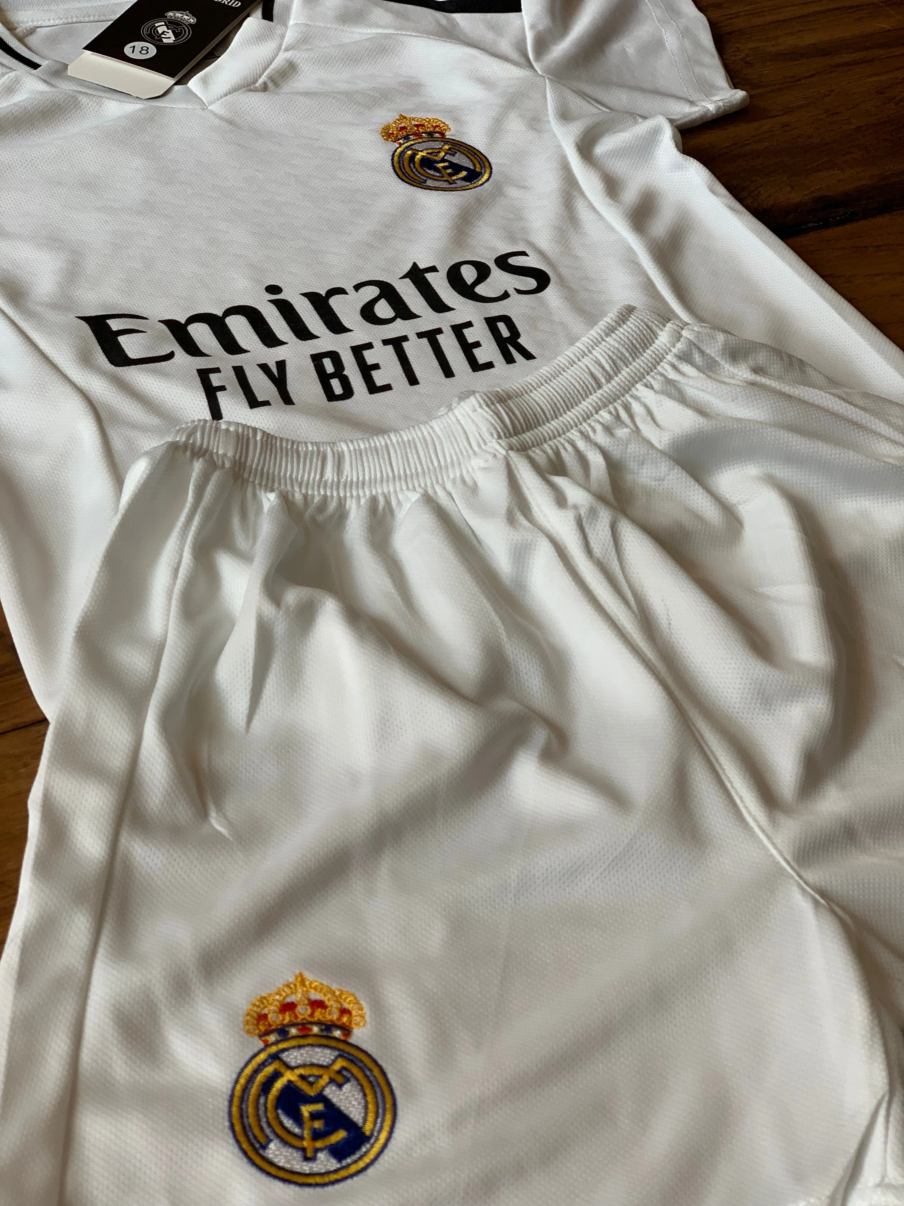 Ronaldo 7 White Kids Soccer Jersey Real Madrid Youth Toddler Sizes - Image 7