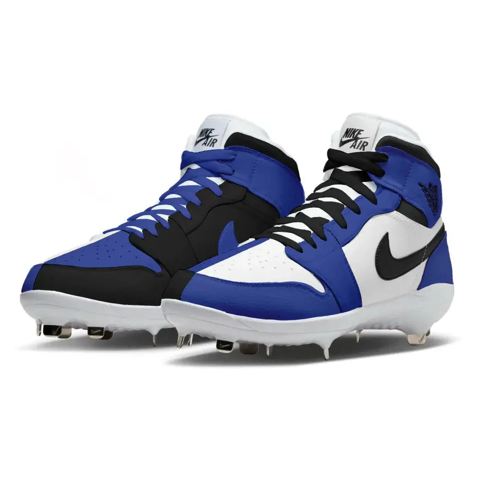 "Royal Homage to Home" Jordan 1 Retro Cleats - Image 2