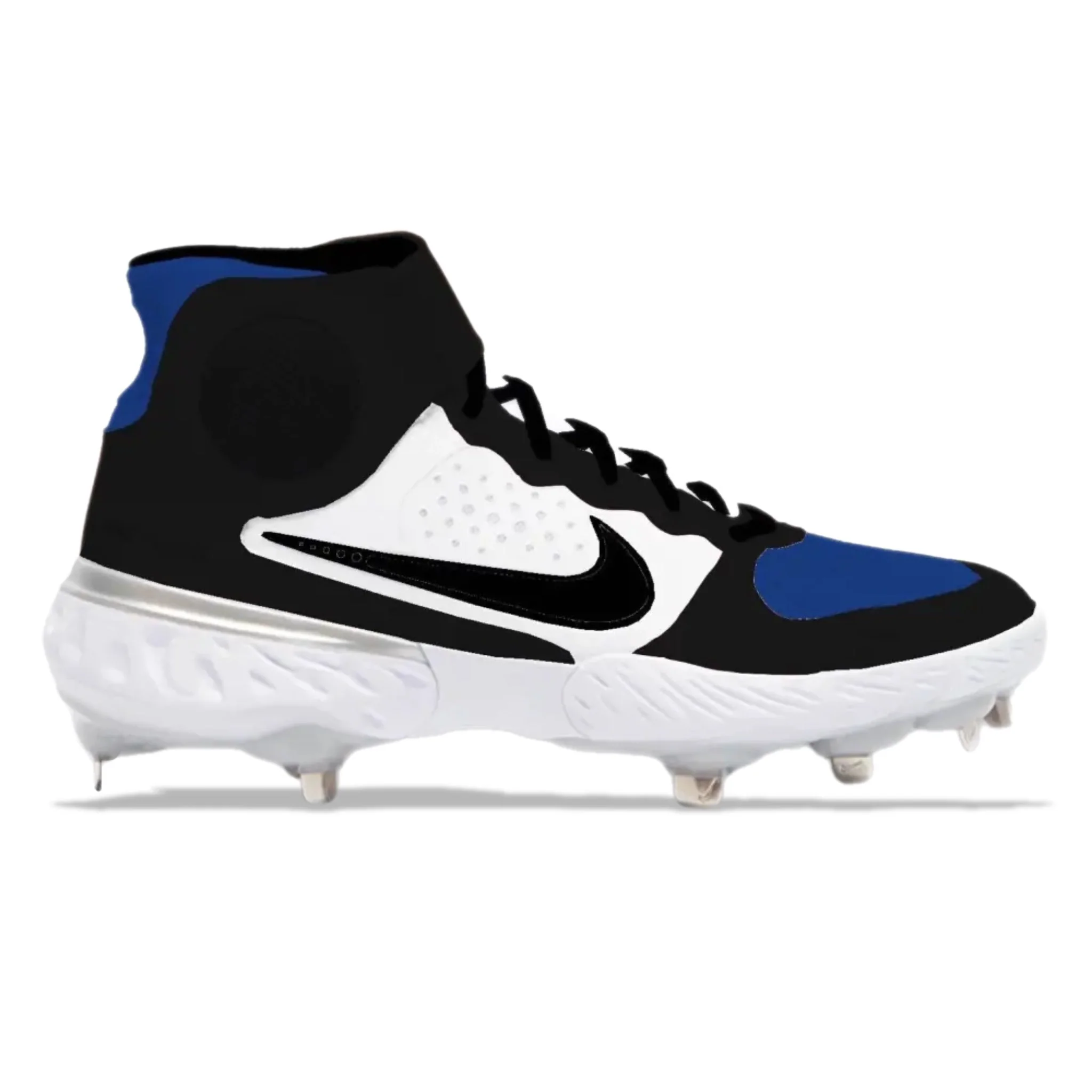 "Royal Toe" Nike Alpha Huarache Elite 3 Cleats - Image 2