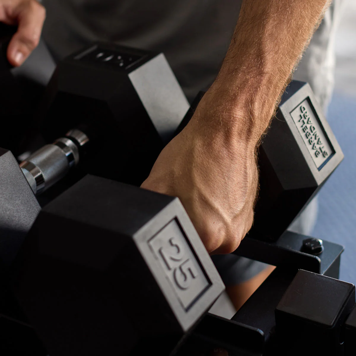 Rubber Hex Dumbbells - Image 25