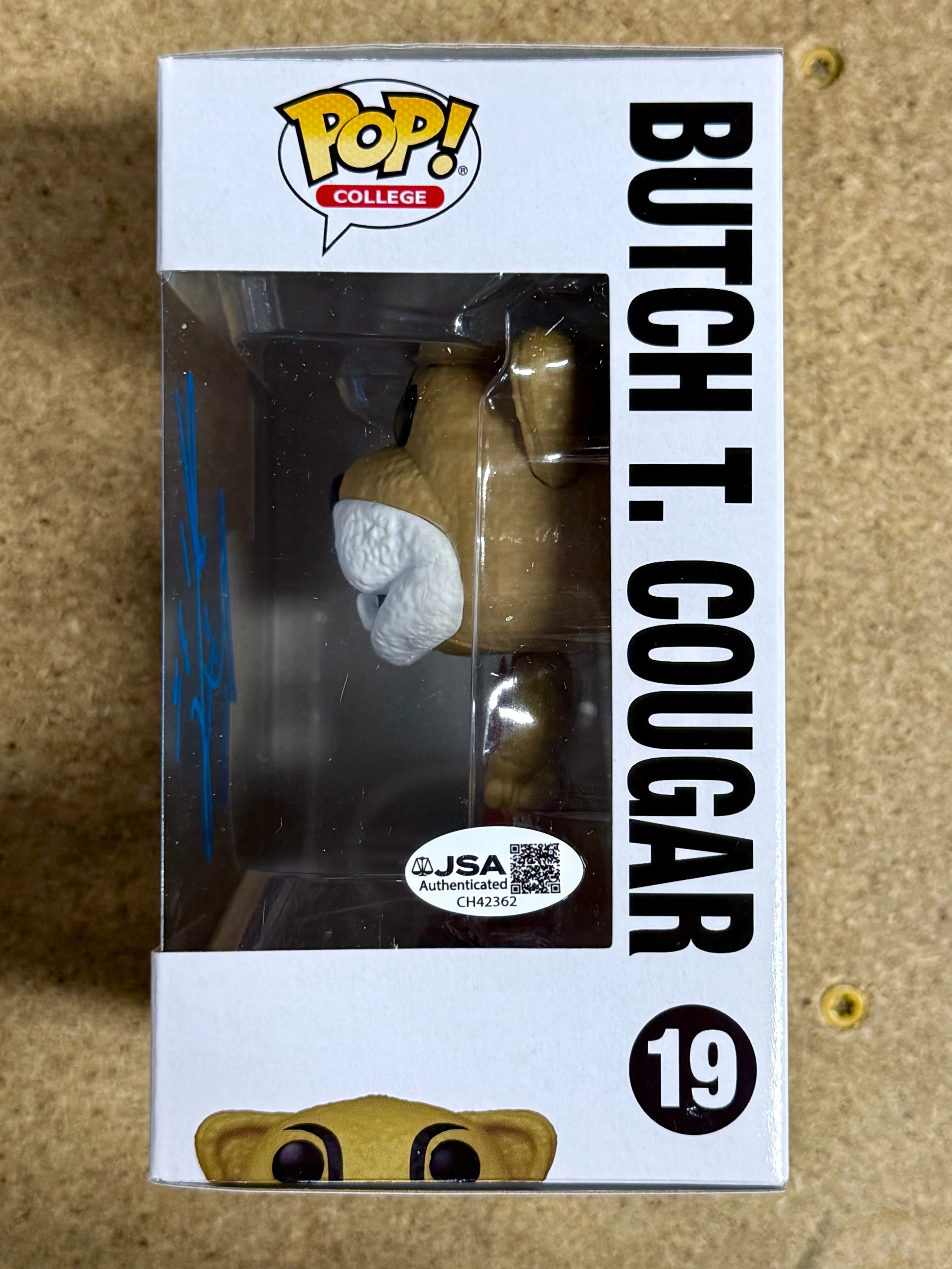 Ryan Leaf Signed NCAA Butch Cougar #19 WSU Washington State Funko Pop W/ JSA COA - Image 4