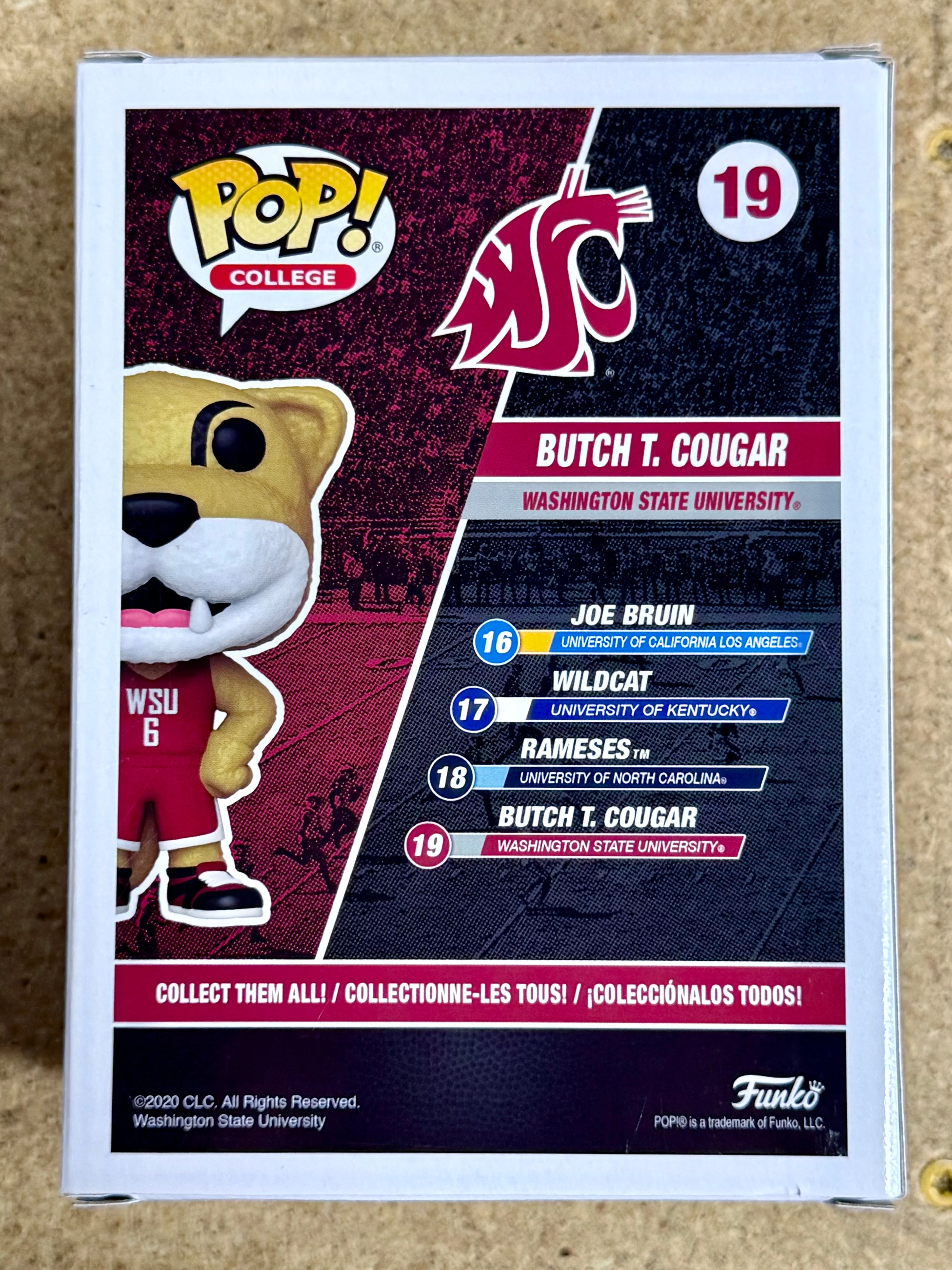 Ryan Leaf Signed NCAA Butch Cougar #19 WSU Washington State Funko Pop W/ JSA COA - Image 5
