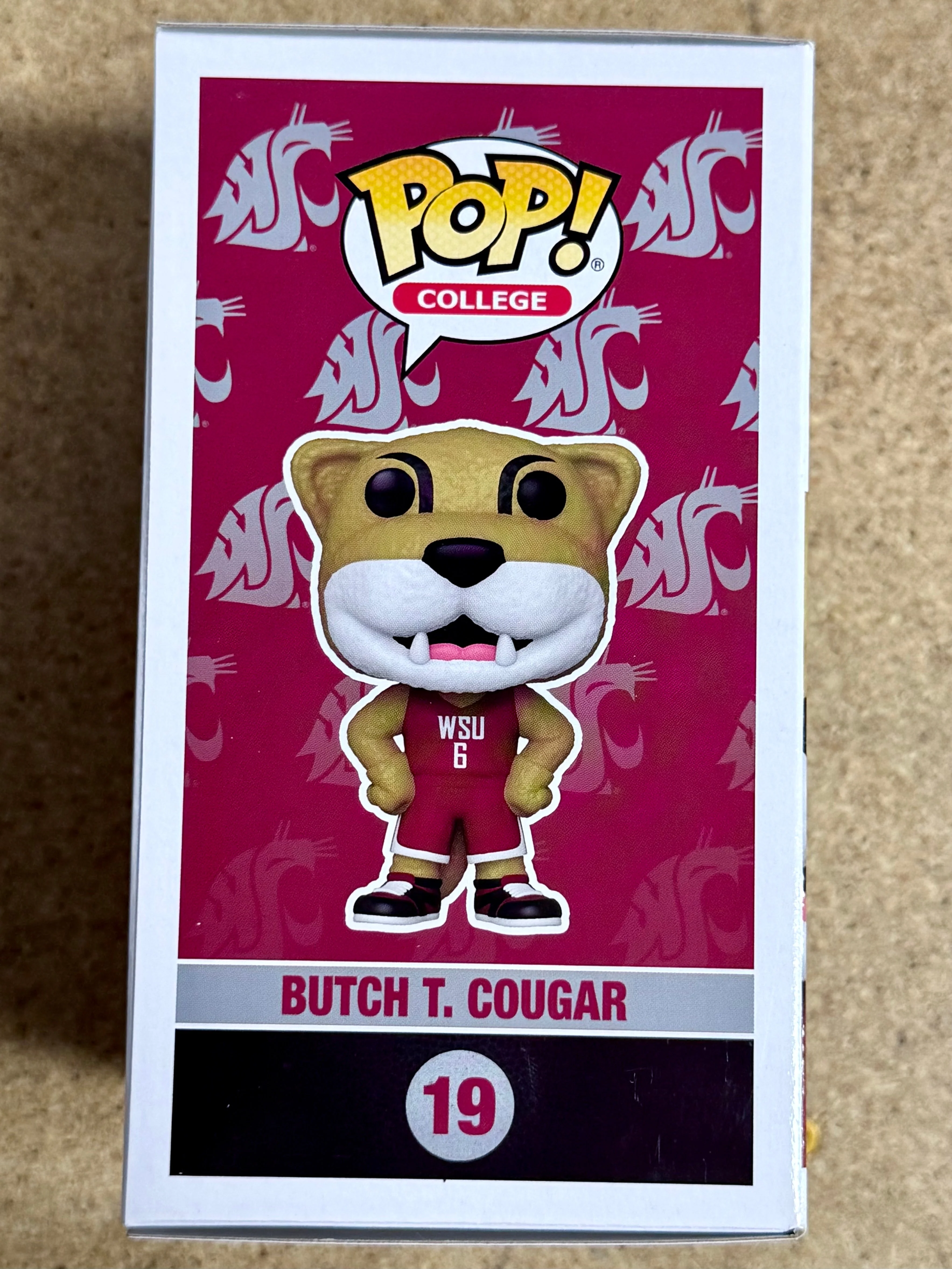 Ryan Leaf Signed NCAA Butch Cougar #19 WSU Washington State Funko Pop W/ JSA COA - Image 6