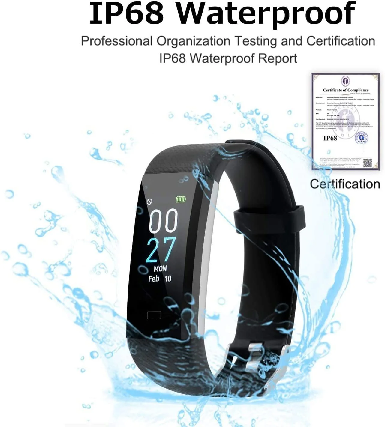 S5 Fitness Tracker Smart Watch Sports Watch Bracelet blood pressure fitness heart rate meter step temperature waterproof sports bracelet - Image 2