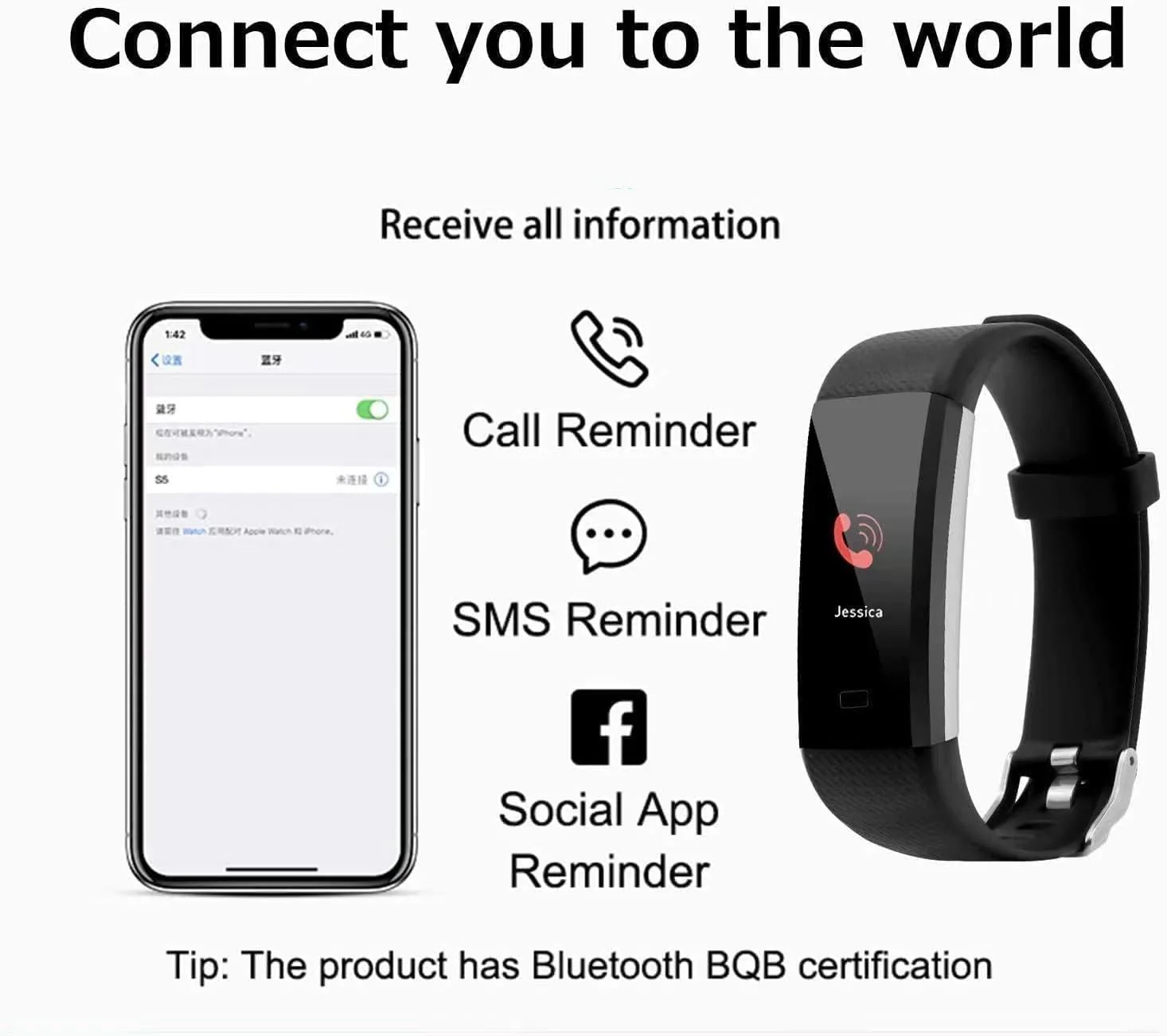 S5 Fitness Tracker Smart Watch Sports Watch Bracelet blood pressure fitness heart rate meter step temperature waterproof sports bracelet - Image 4