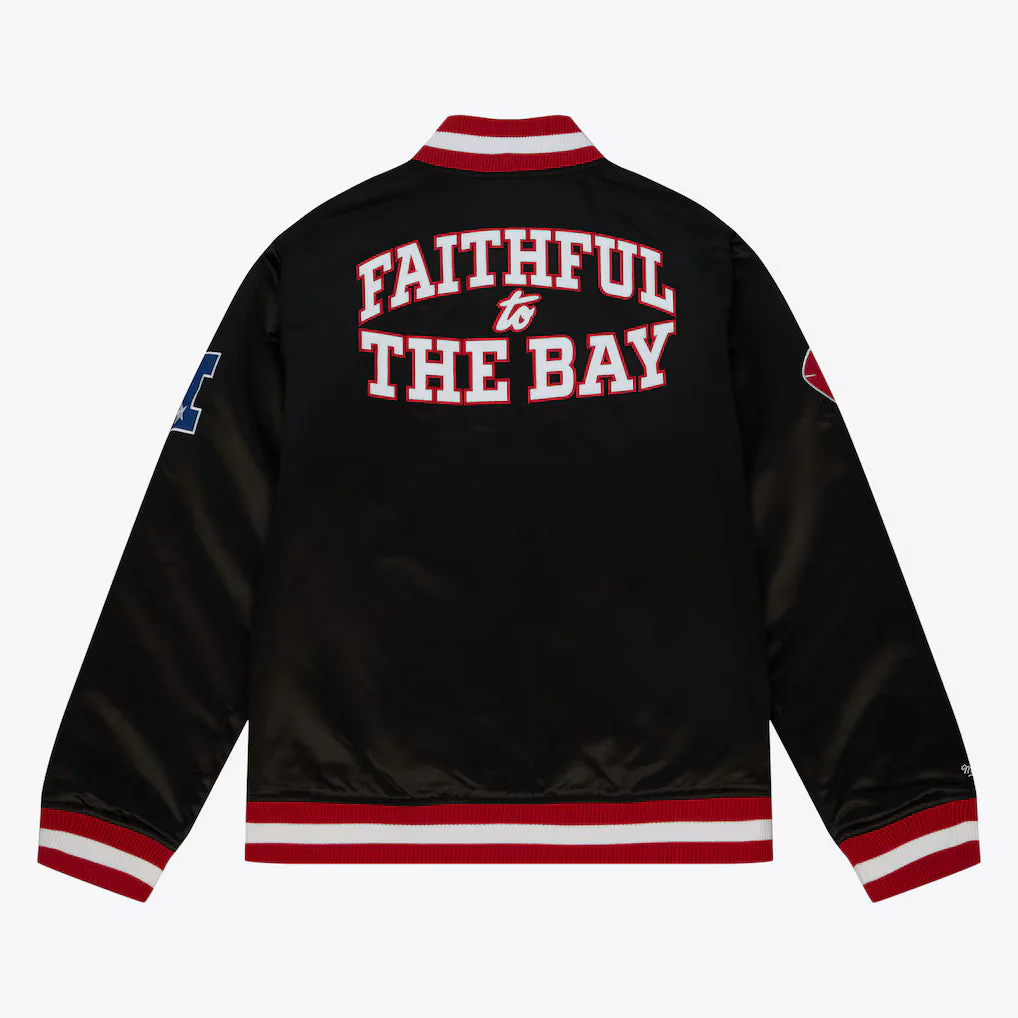 San Francisco 49ers NFL Heavyweight Satin Jacket - Image 2