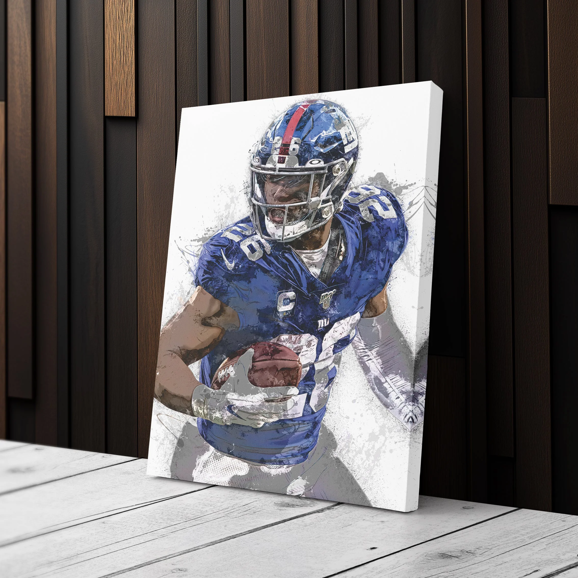 New York Giants Saquon Barkley Canvas Wall Decor - Image 3