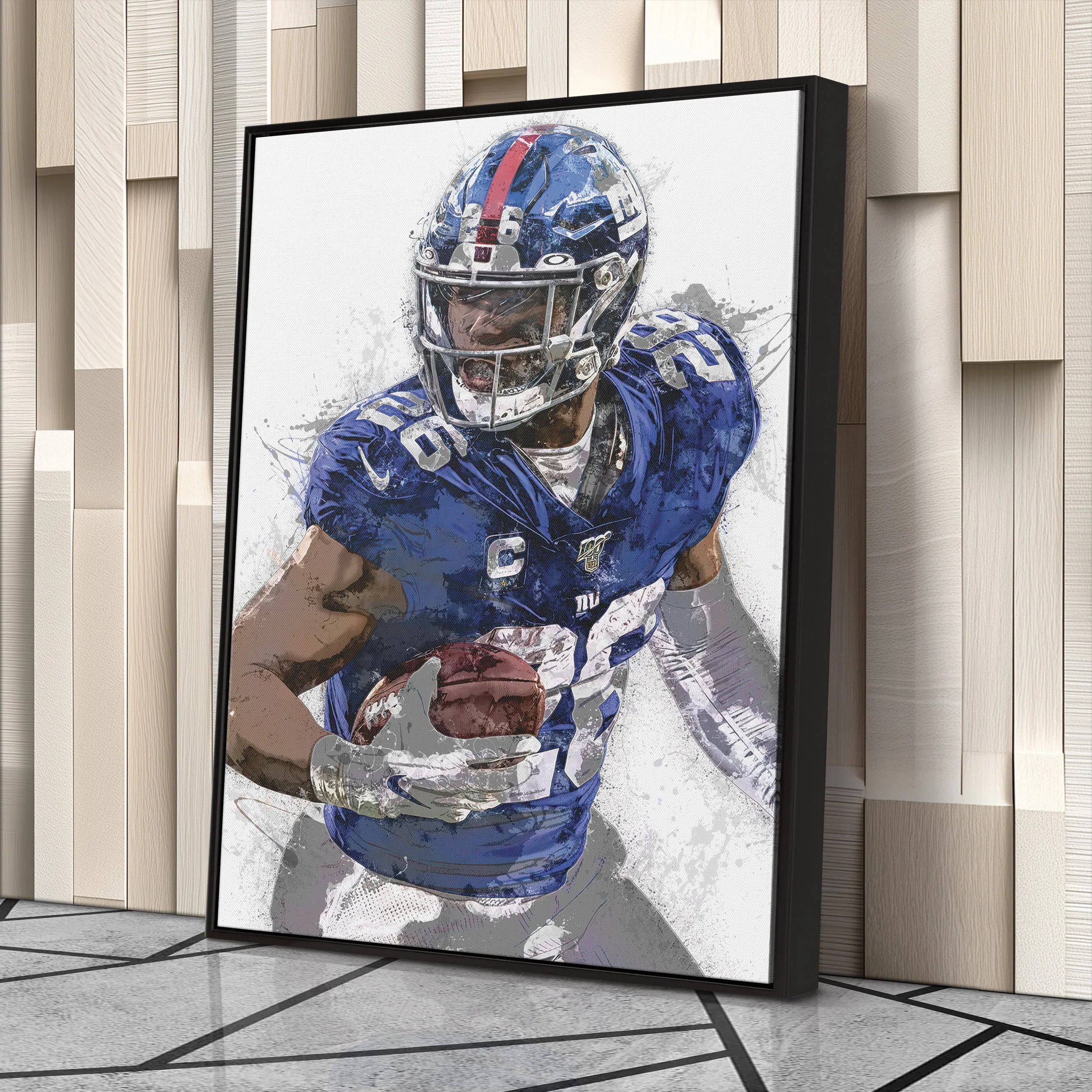 New York Giants Saquon Barkley Canvas Wall Decor - Image 4