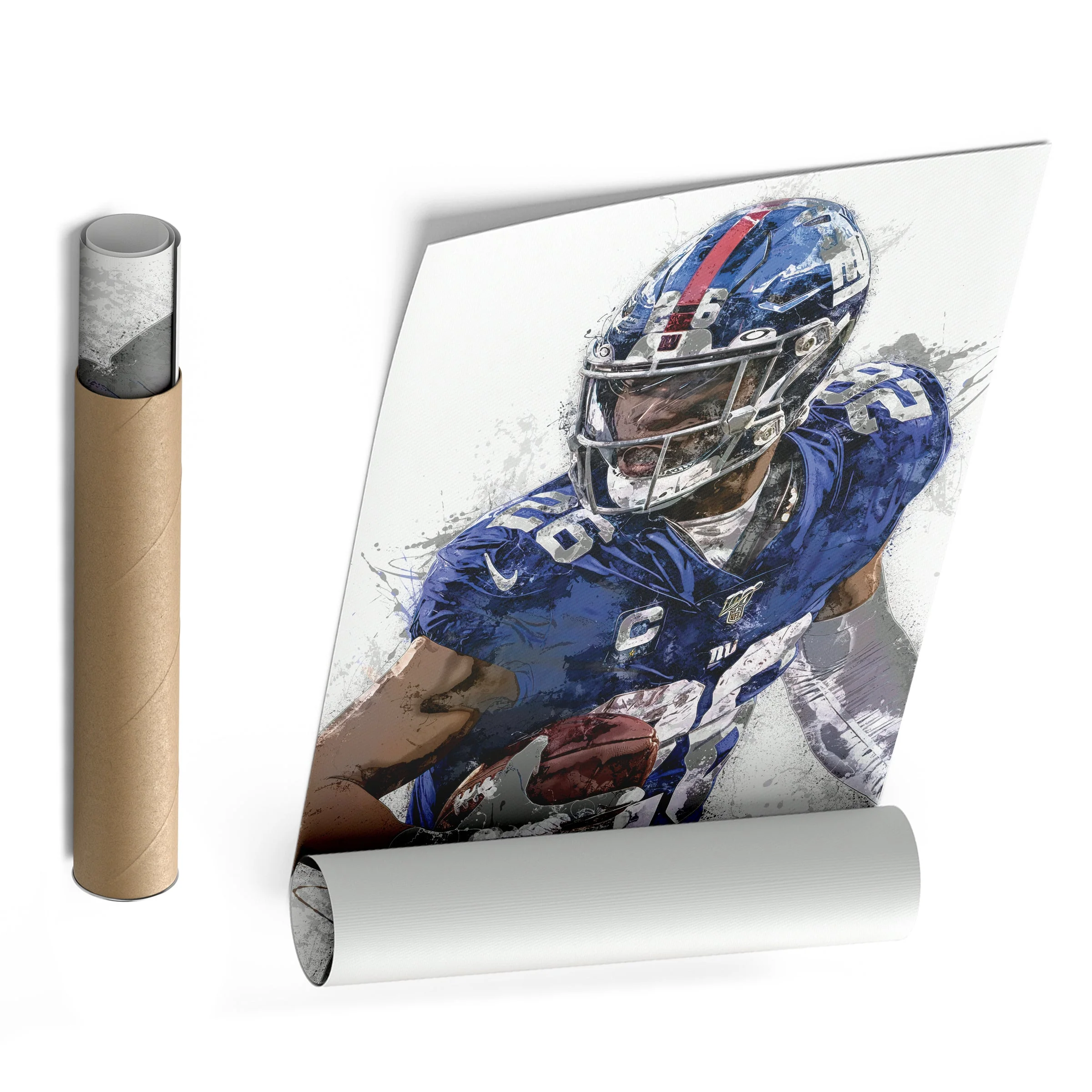 New York Giants Saquon Barkley Canvas Wall Decor - Image 8