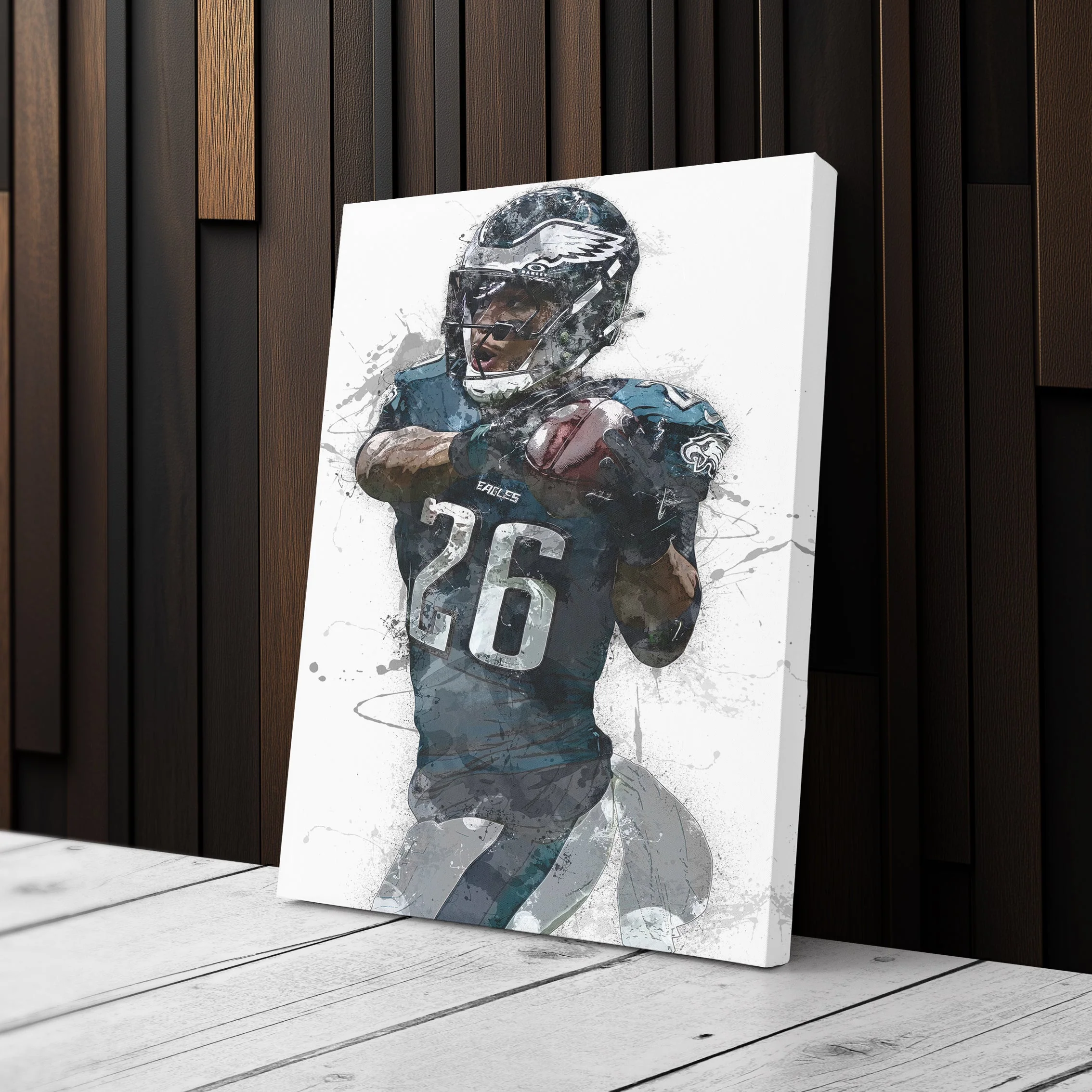 Philadelphia Eagles Saquon Barkley Canvas Wall Decor - Image 3