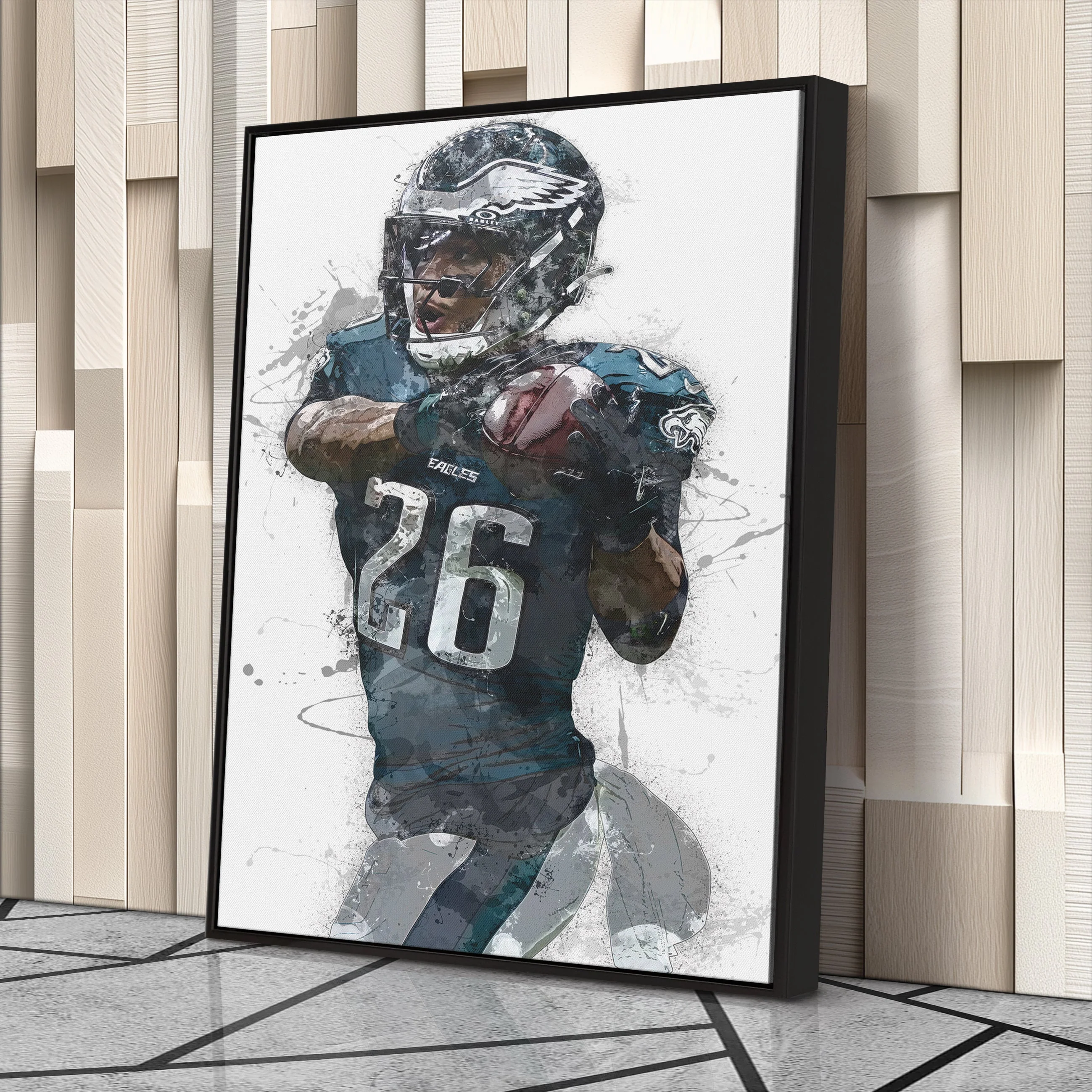 Philadelphia Eagles Saquon Barkley Canvas Wall Decor - Image 4