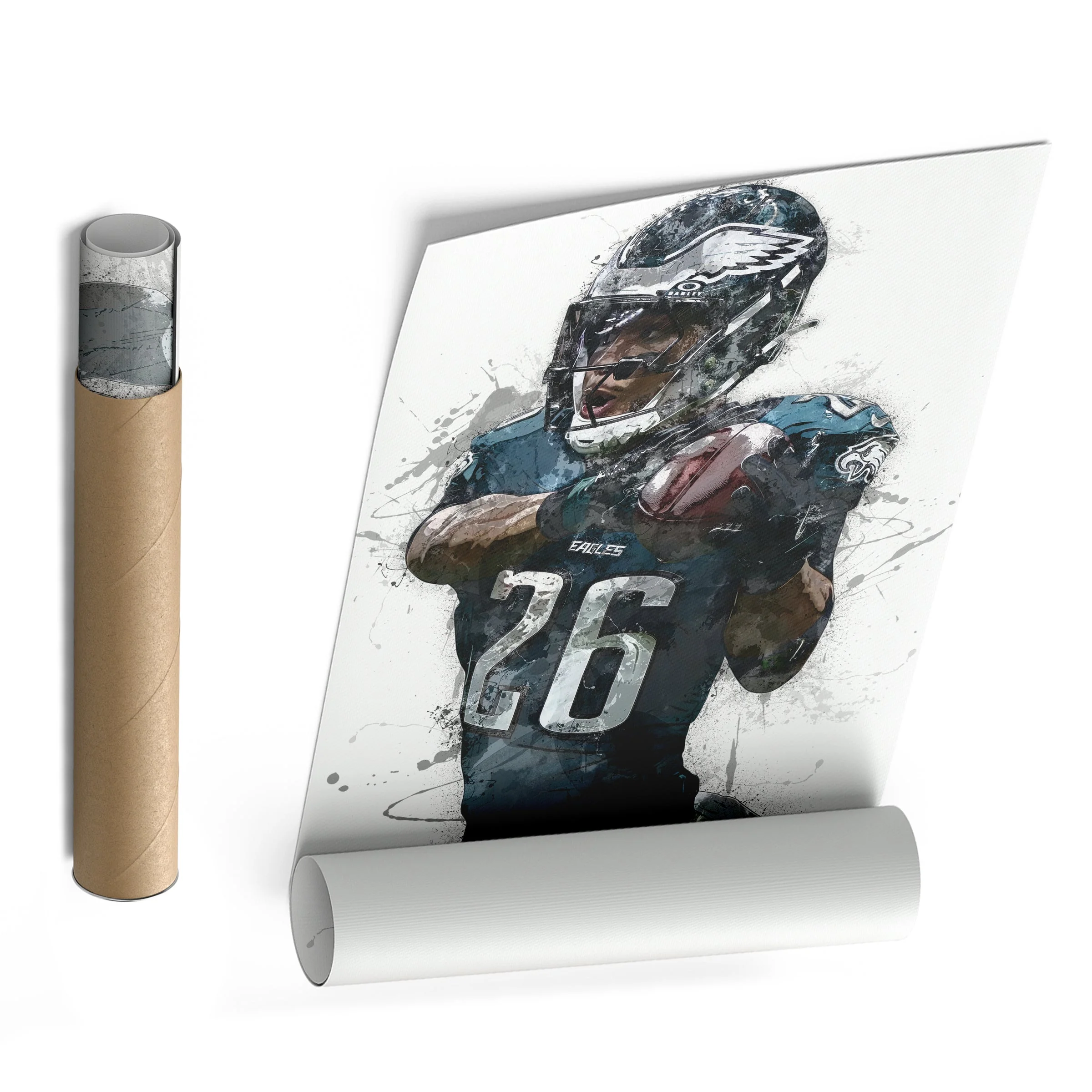 Philadelphia Eagles Saquon Barkley Canvas Wall Decor - Image 8