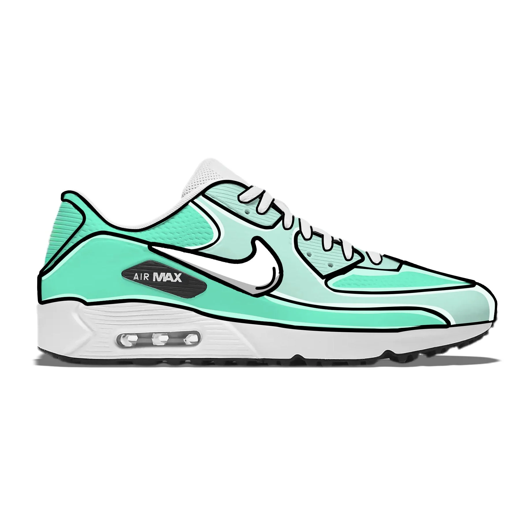 "Seafoam Cartoon" Nike Air Max 90 G Golf Shoes