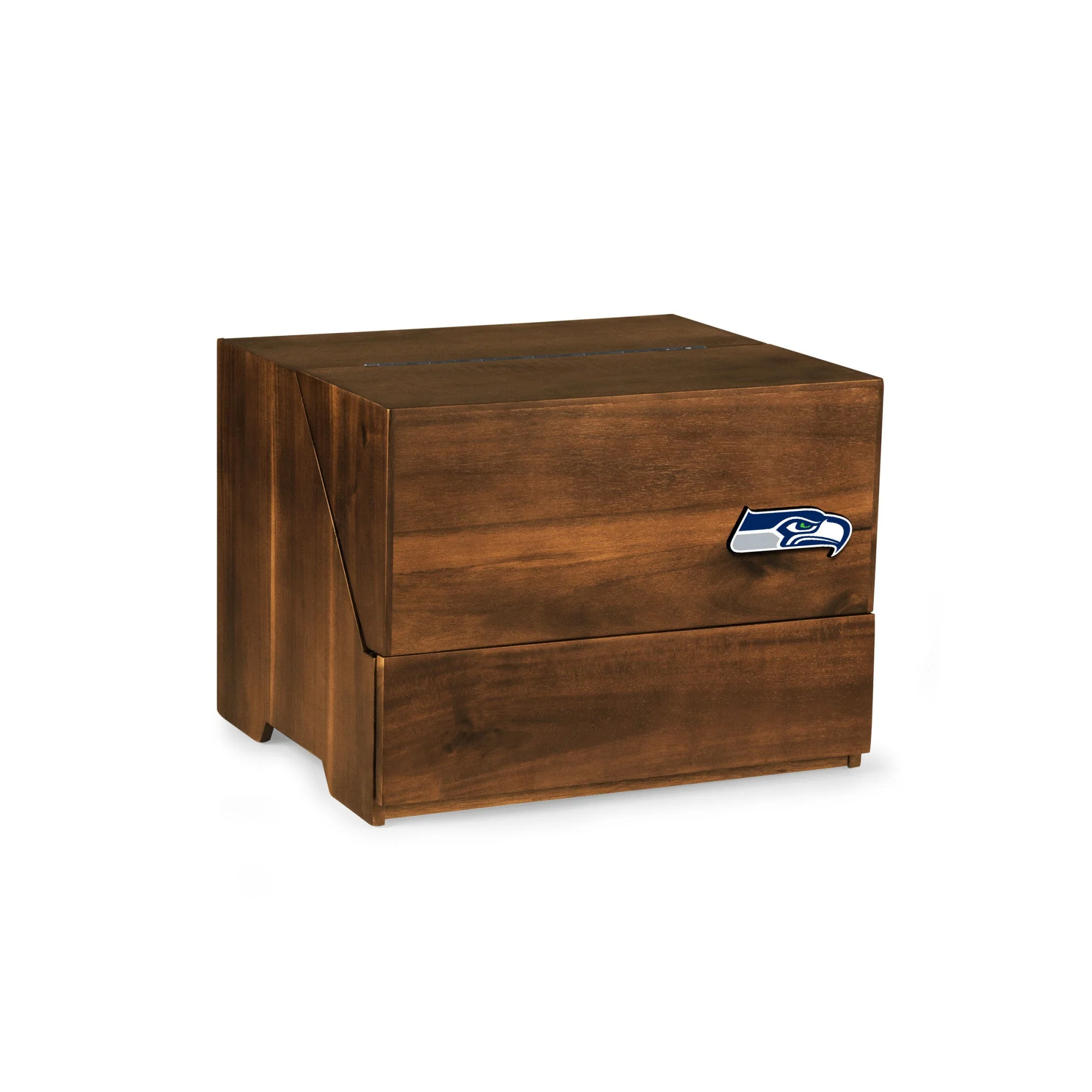 Seattle Seahawks Madison Acacia Tabletop Bar Set - Image 3