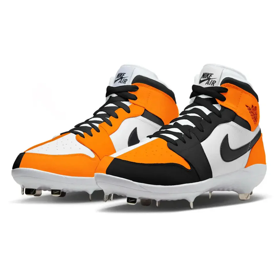 "Shattered Homage to Home" Jordan 1 Retro Cleats - Image 2