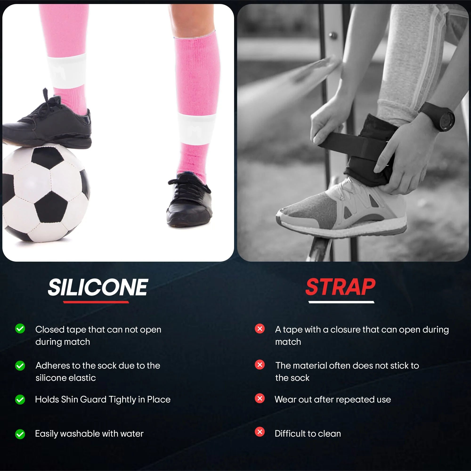 Silicone Shin Guard Holder Bands - Image 6